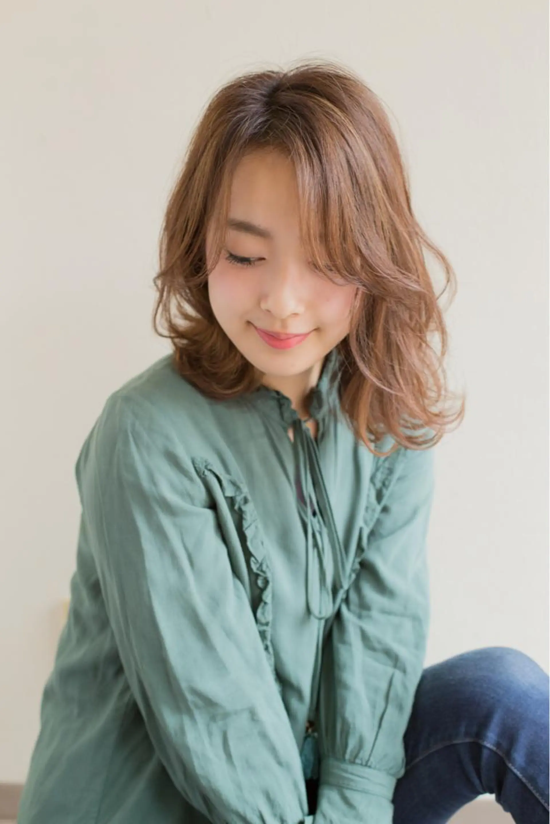 ミディアム 宮田 一宏のヘアスタイル