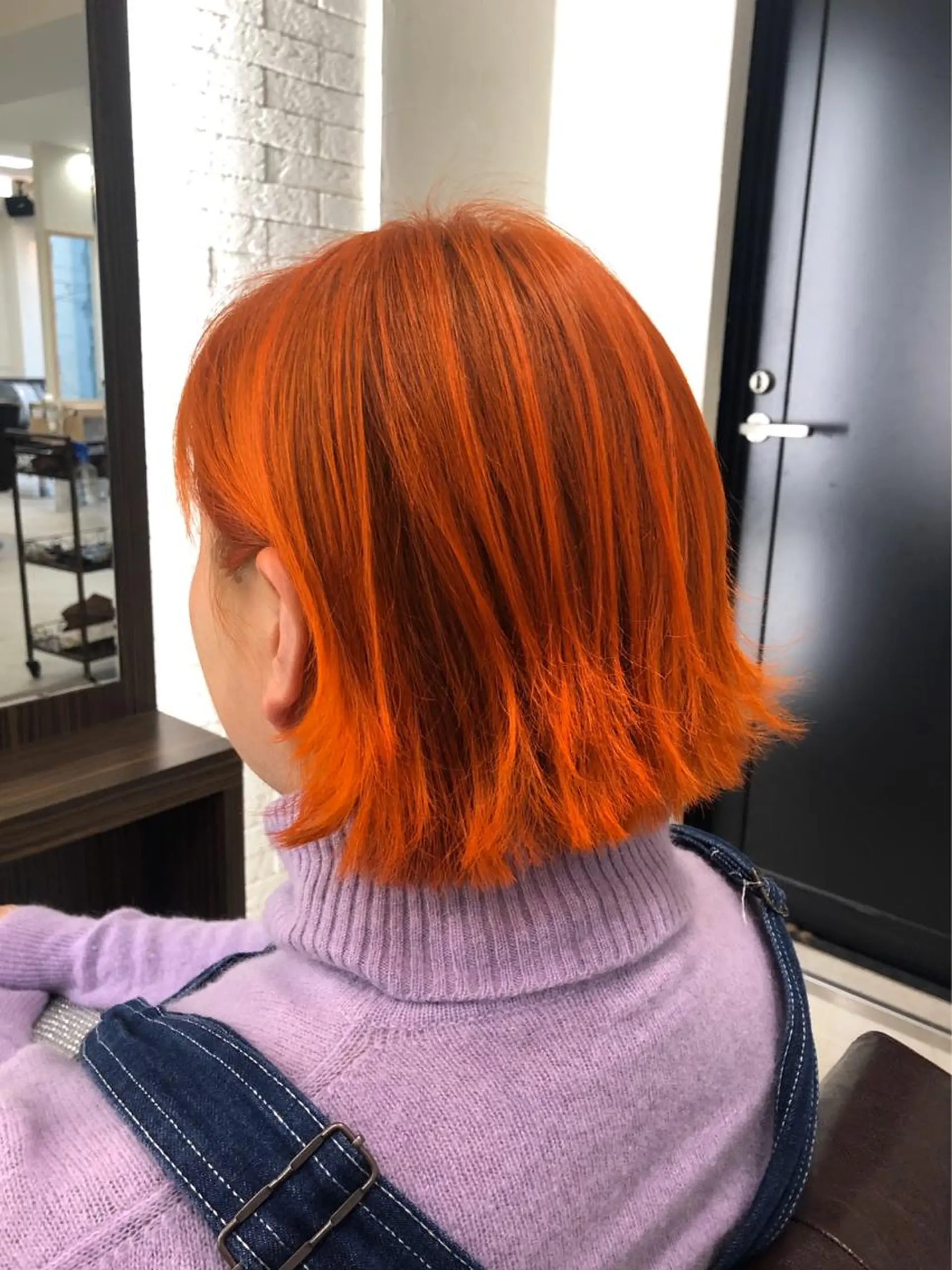 ショート カラー オレンジ Zina 難波所属・YUDA 湯田のヘアスタイル