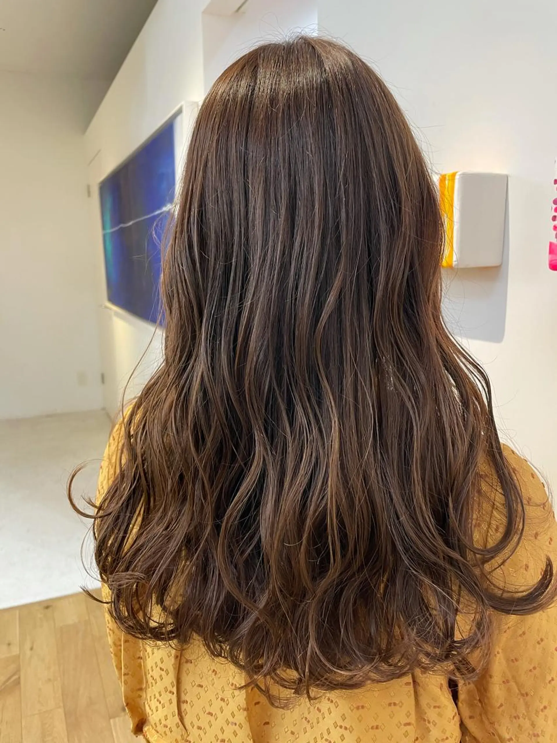 ロング カット ヘアカラー トリートメント 齋藤 巧のヘアスタイル