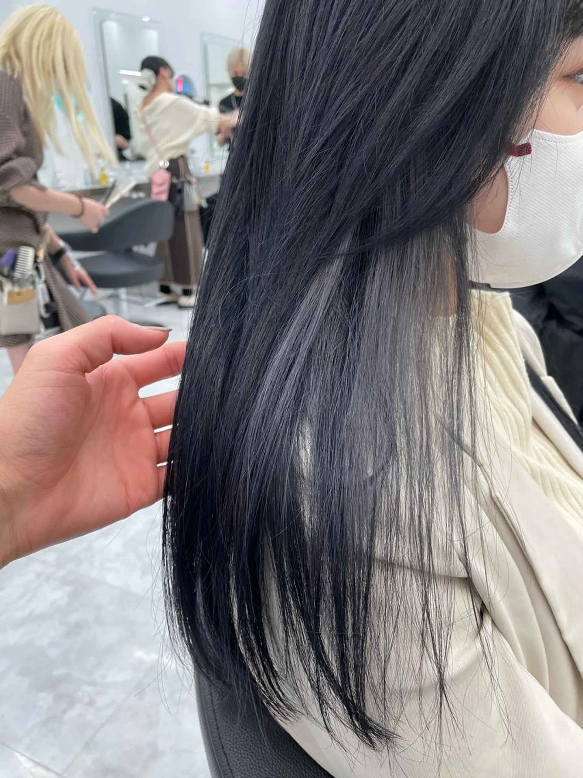 ロング カラー ヘアアレンジ 縮毛矯正/髪質改善/ ブリーチ毛/木元渓太のヘアスタイル