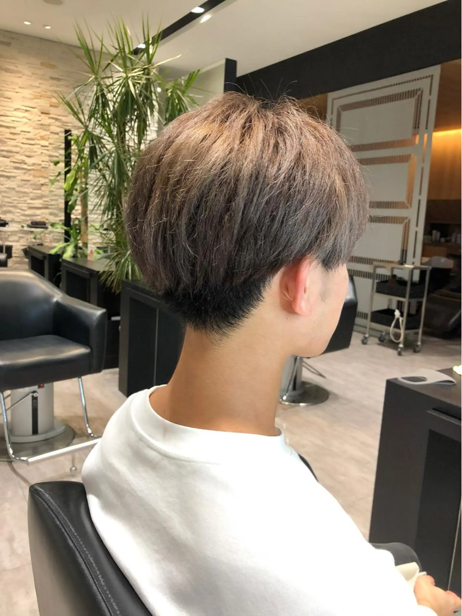 ショート カラー メンズ wカラー 指名No1かけるのヘアスタイル