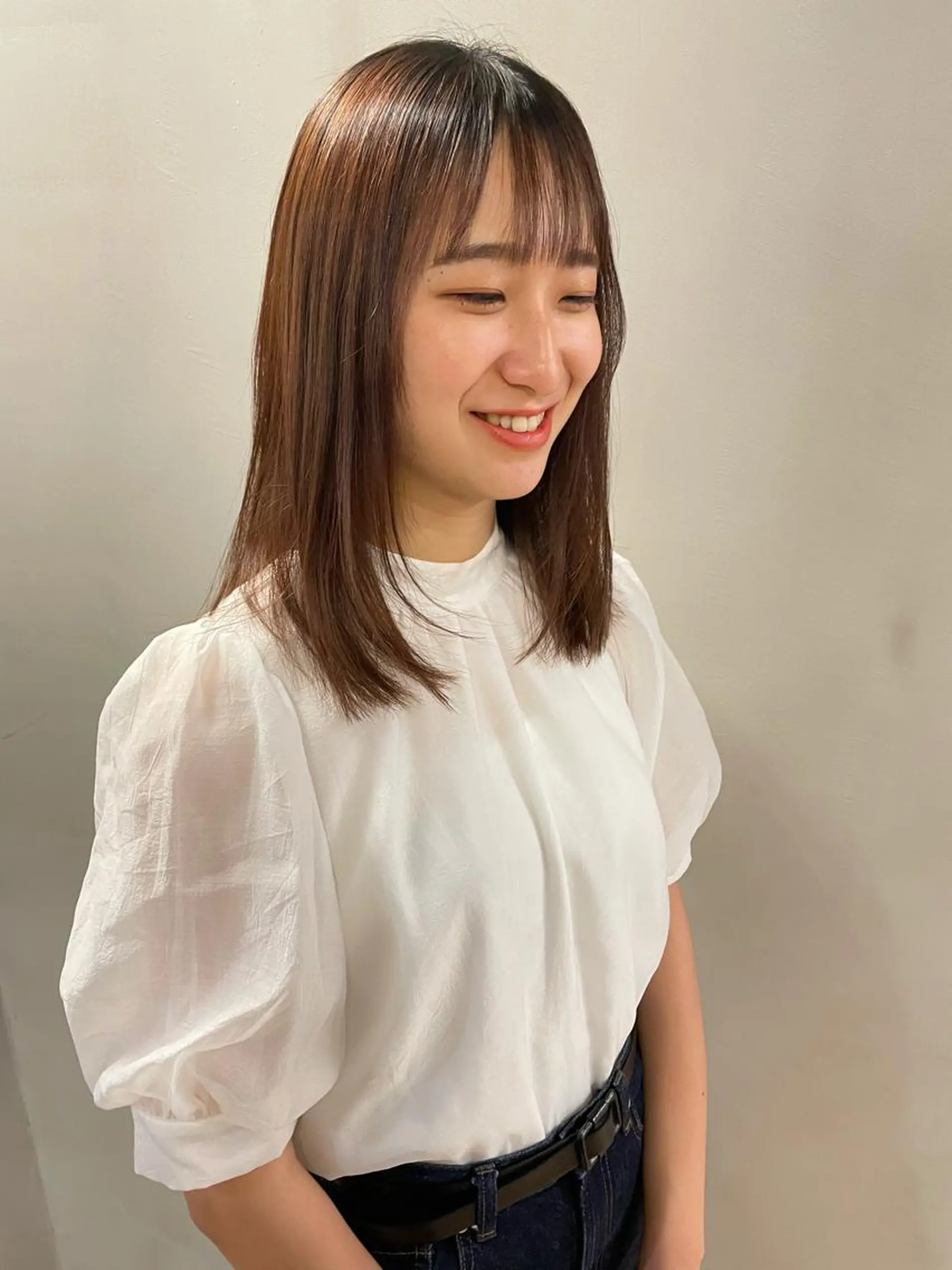 セミロング カラー パーマ ヘアアレンジ メンズ キッズ ネイル マツエク・マツパ ベージュカラー カット ヘアカラー トリートメント tatsumi/ボブ ウルフ/レイヤーのヘアスタイル