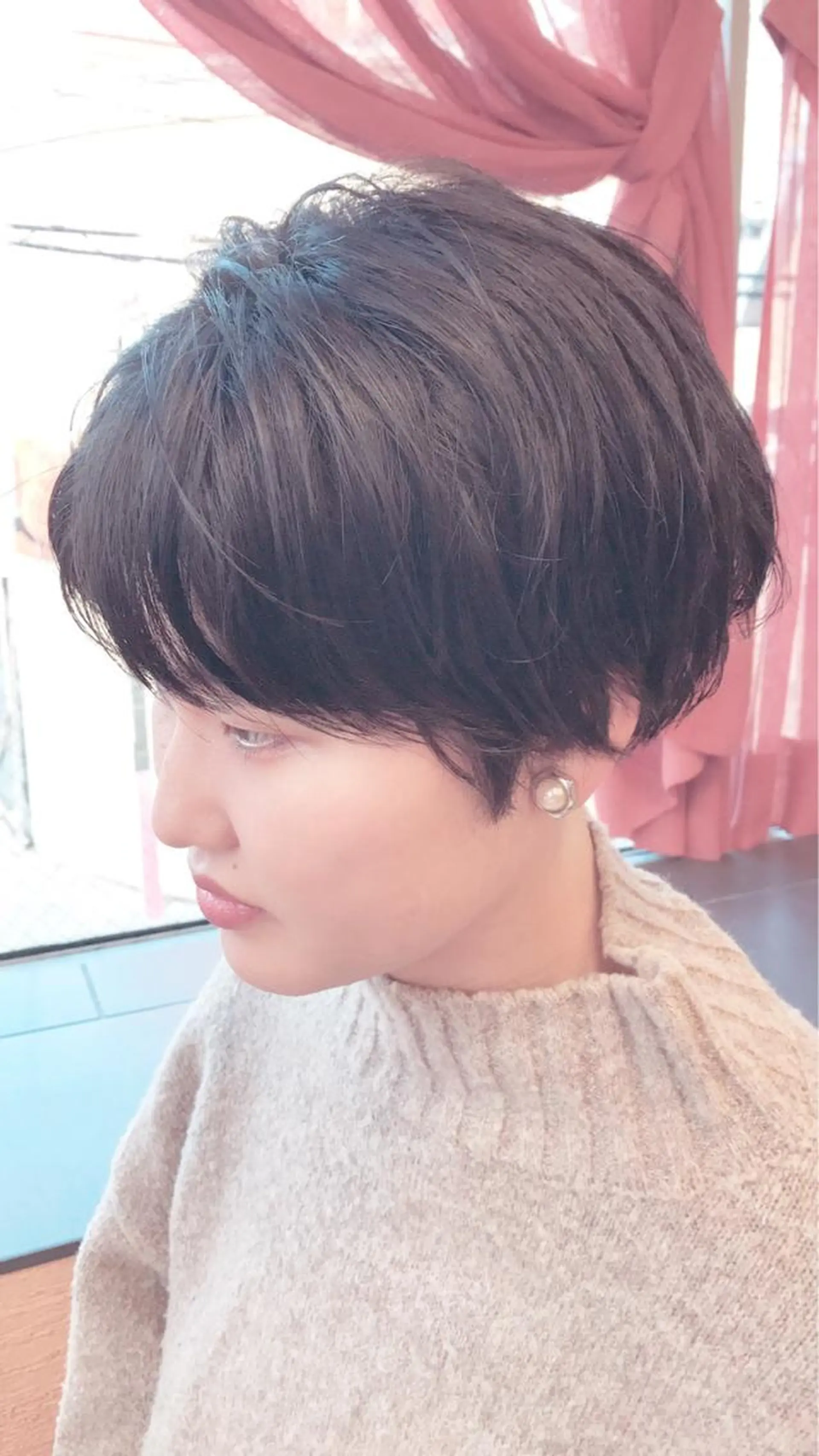 ショート パーマ 透明感カラー✨艶髪 制作🌱山根あゆみのヘアスタイル