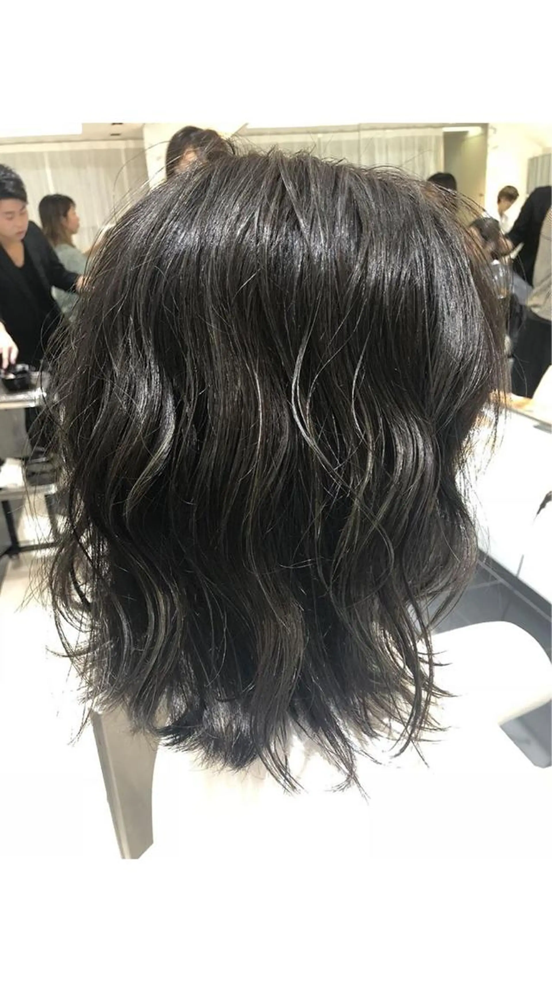 ミディアム カラー グレージュ ハイライトカラー ハイライト ✂️小顔カット✂️ 山本有紀のヘアスタイル