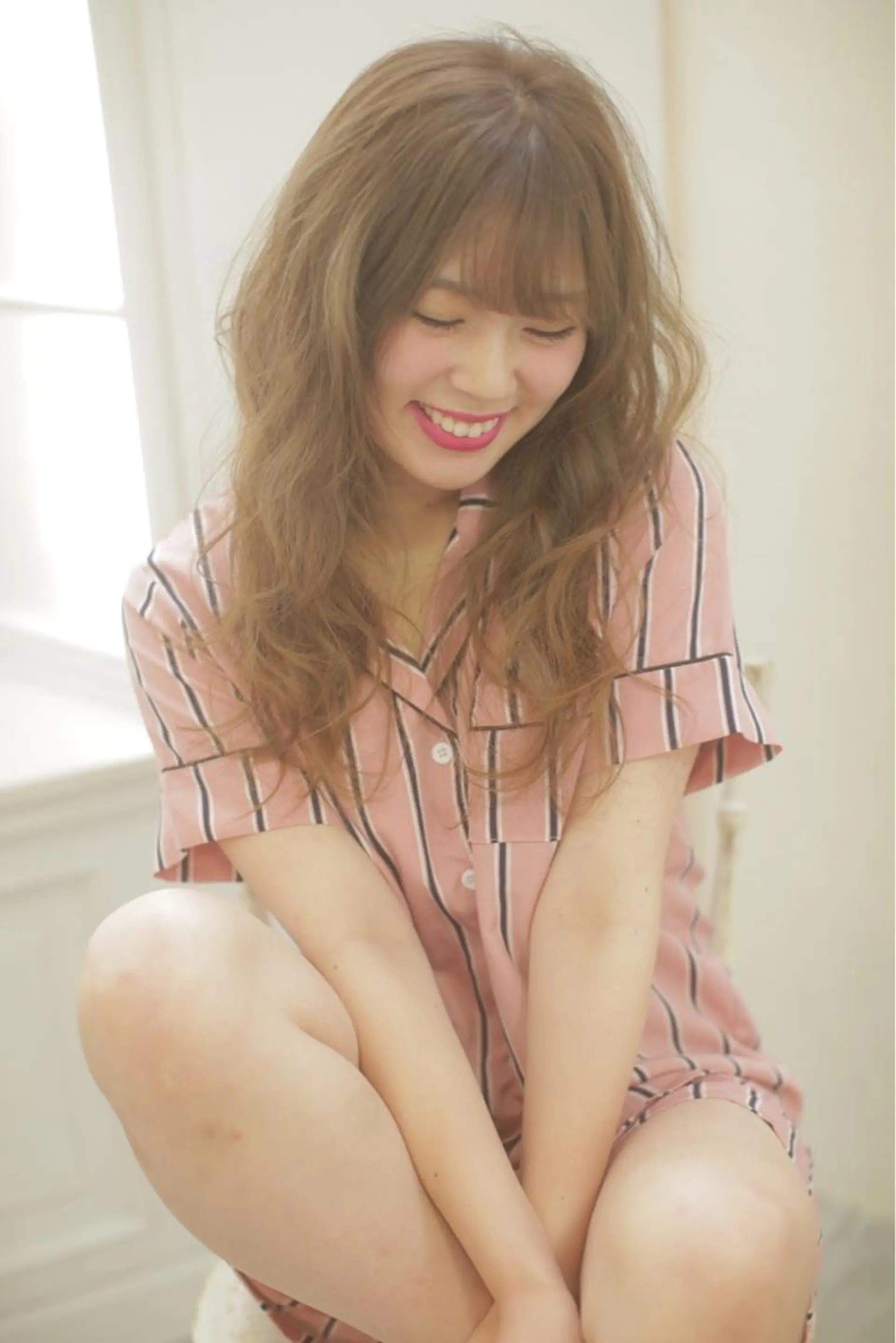 セミロング カラー カット ヘアカラー トリートメント ヘッドスパ Lee東三国 店長 谷辻誠志のヘアスタイル