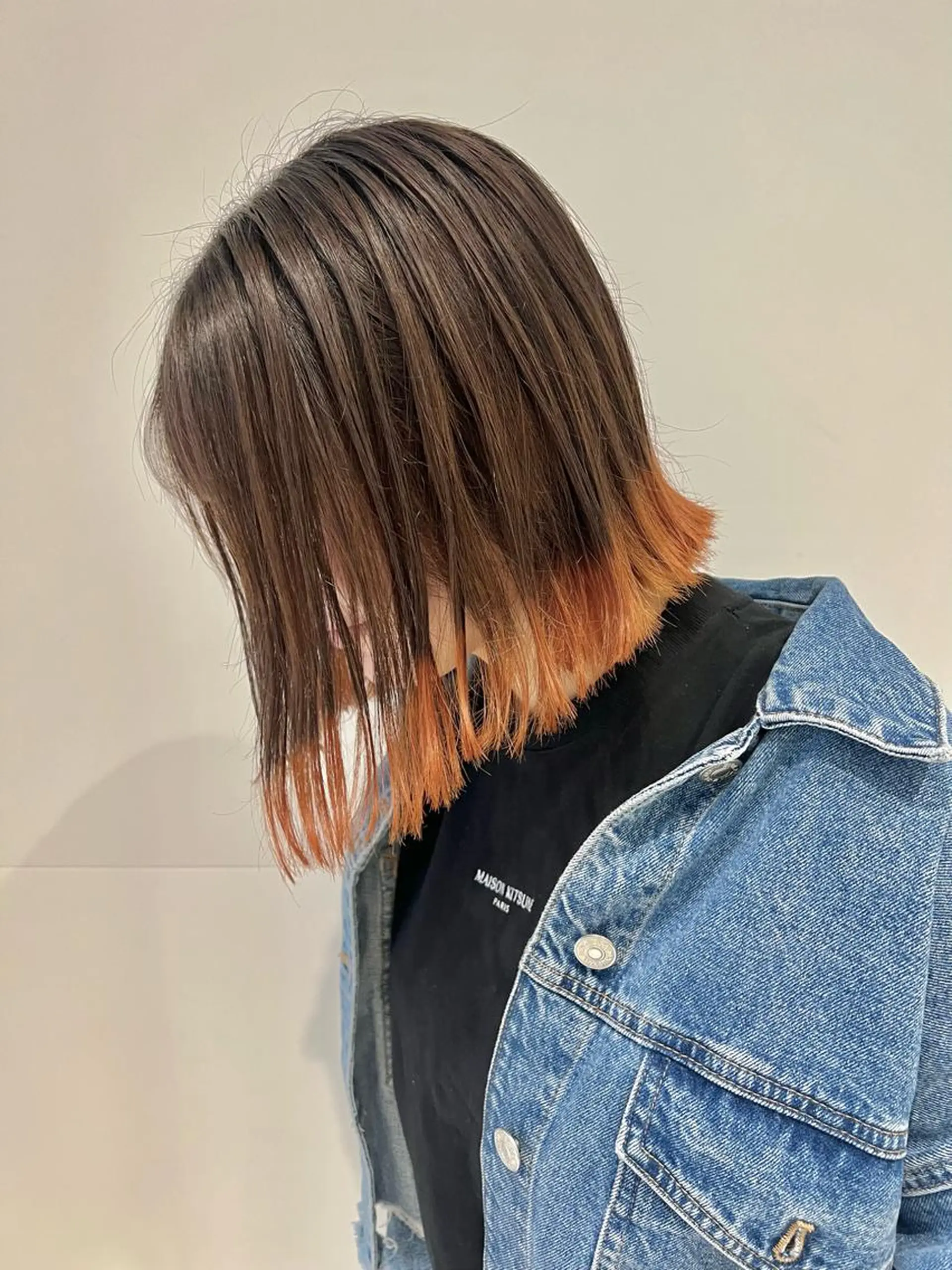 ミディアム カラー ヘアカラー トリートメント 宮永 智香のヘアスタイル