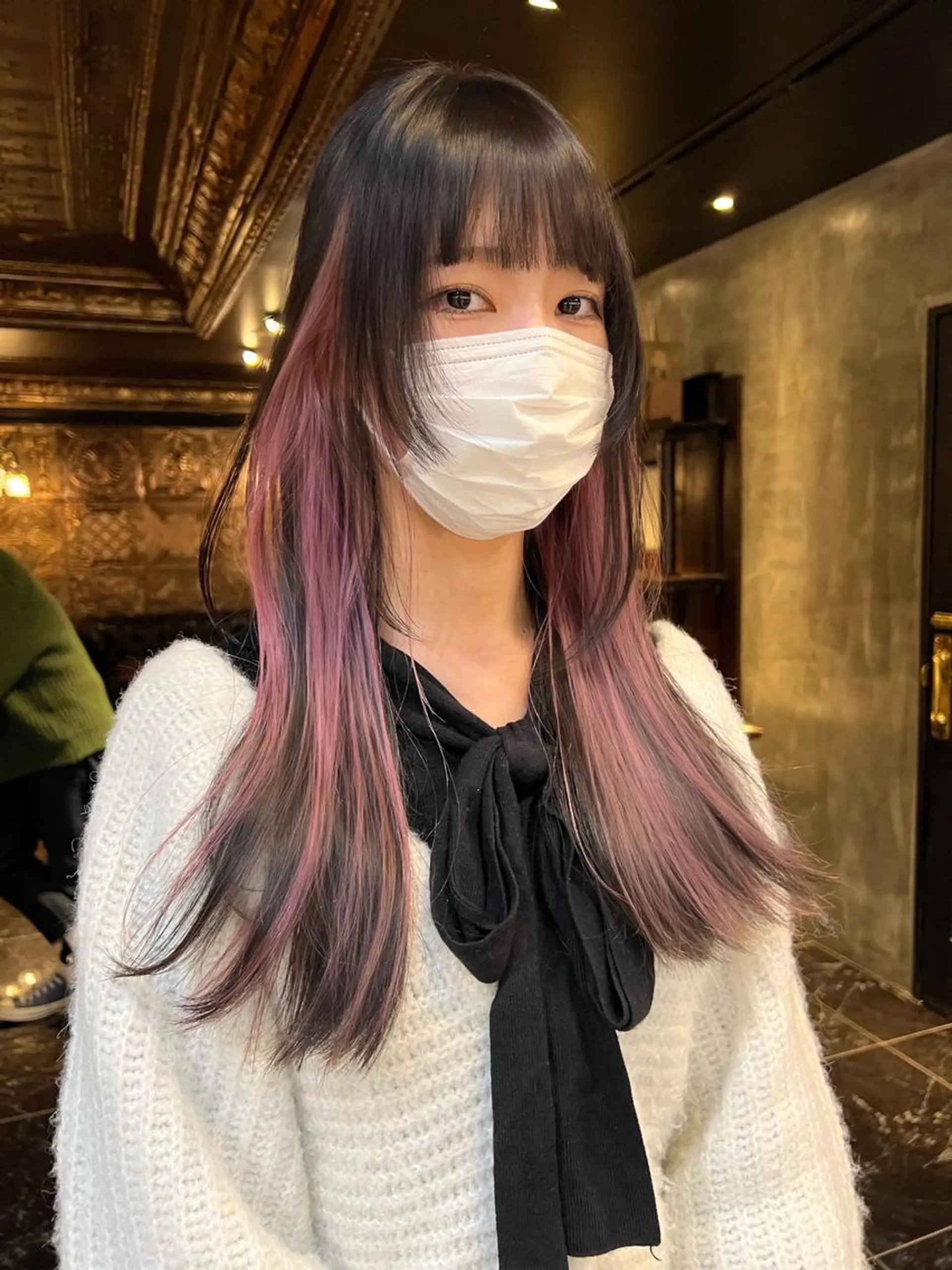 ロング カラー カット ヘアカラー 圧倒的デザイン力 店長🎨RENAのヘアスタイル