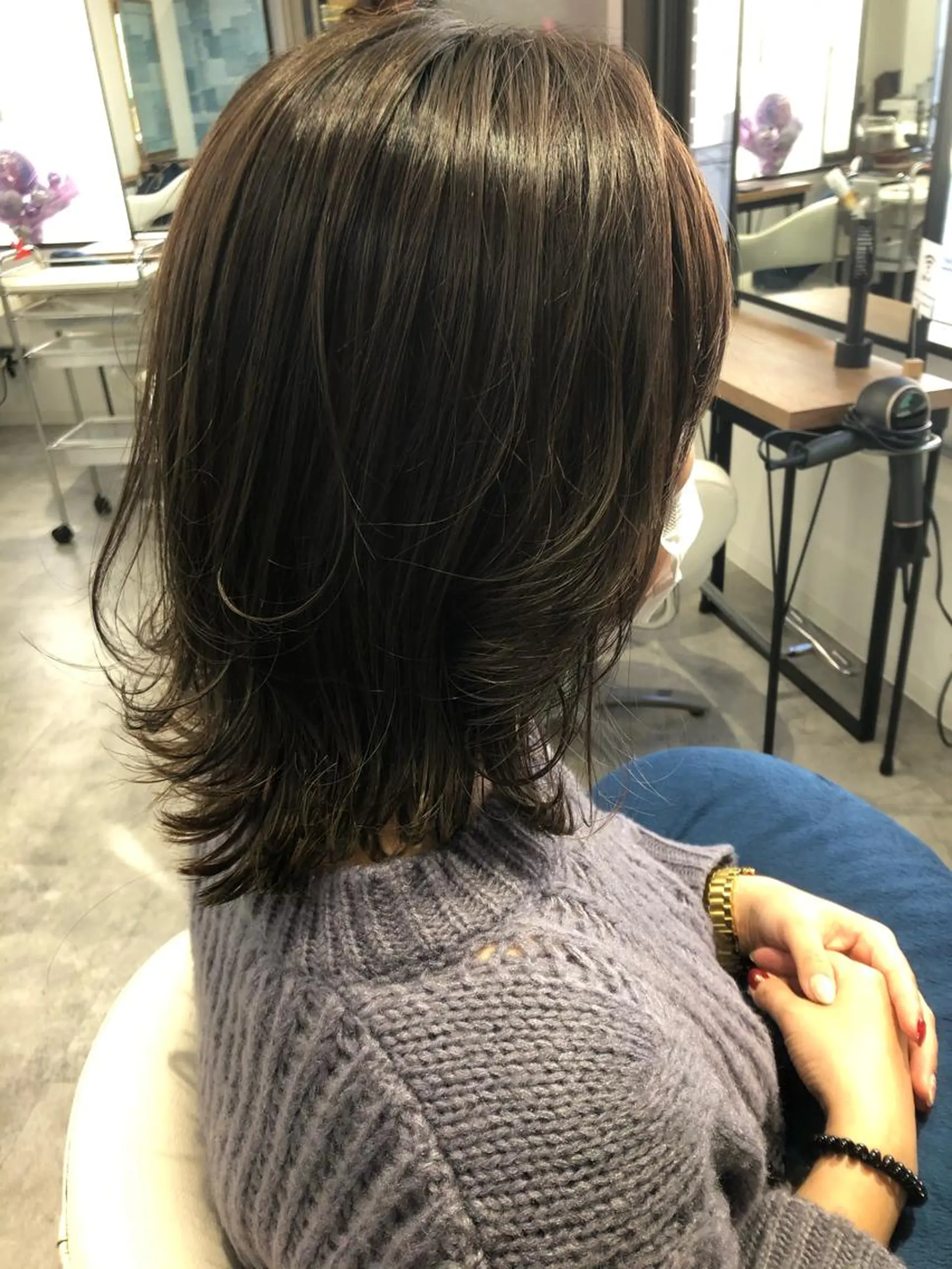 ミディアム くびれヘア くびれレイヤー レイヤーカット 外ハネヘア Noy所属・Noyヨシモト ヒロトのヘアスタイル