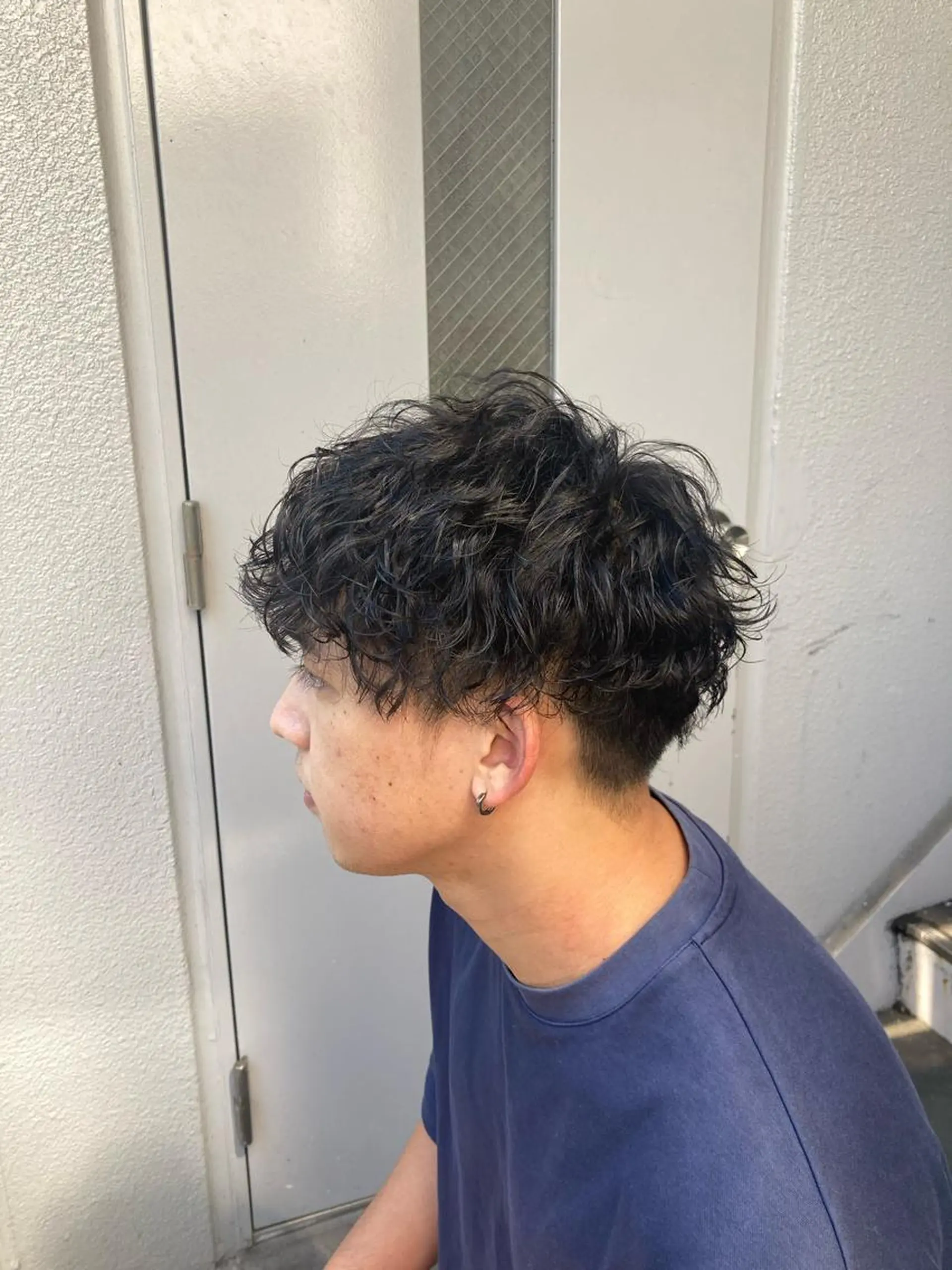 パーマ メンズ 曲がる縮毛矯正 LIBER 　岩名のヘアスタイル