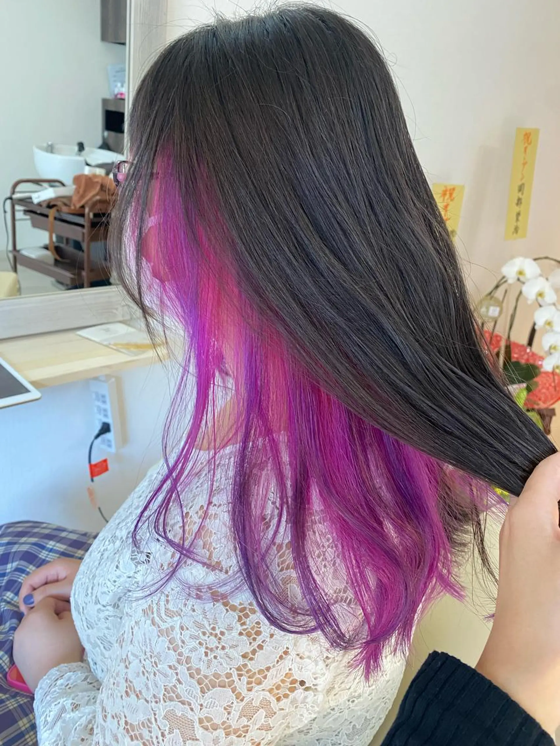 カラー ヘアアレンジ ヘアカラー トリートメント アイラッシュ/美容室 個室/瀬戸 一菜のヘアスタイル