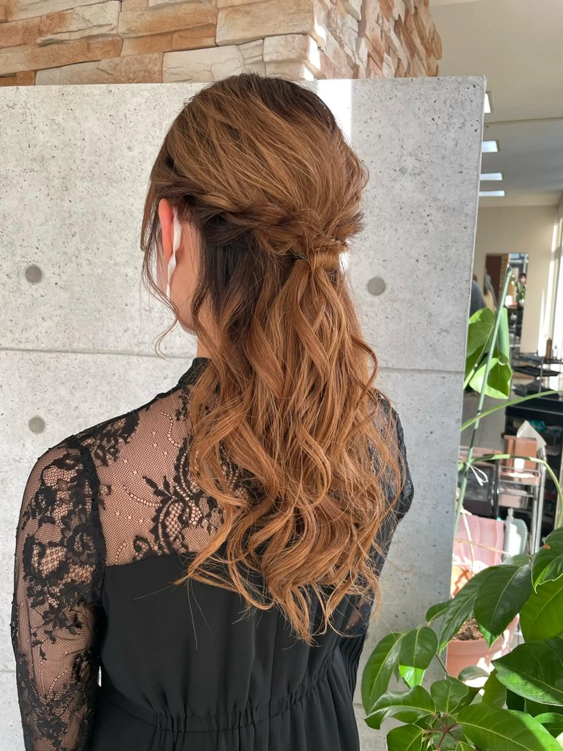 ロング カラー パーマ ヘアアレンジ メンズ キッズ 木下 修兵のヘアスタイル