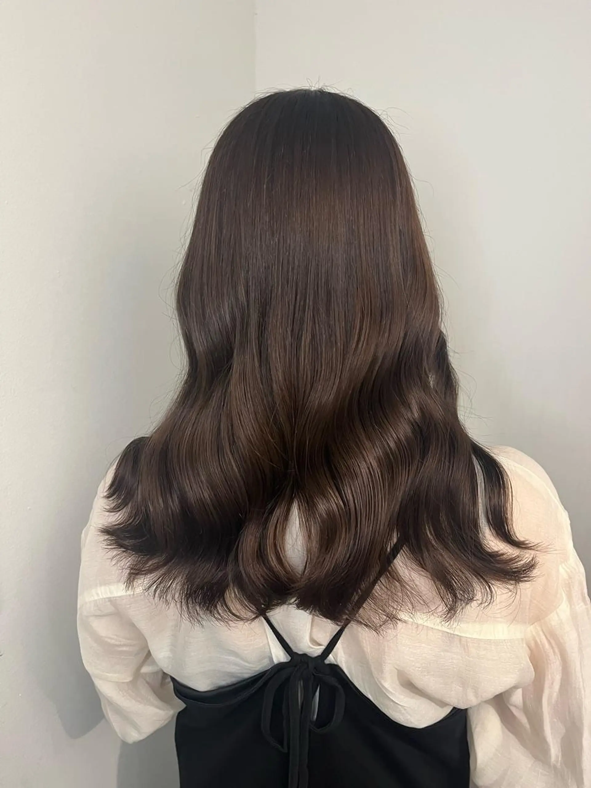 セミロング Airi 韓国y2k ボブパーマのヘアスタイル