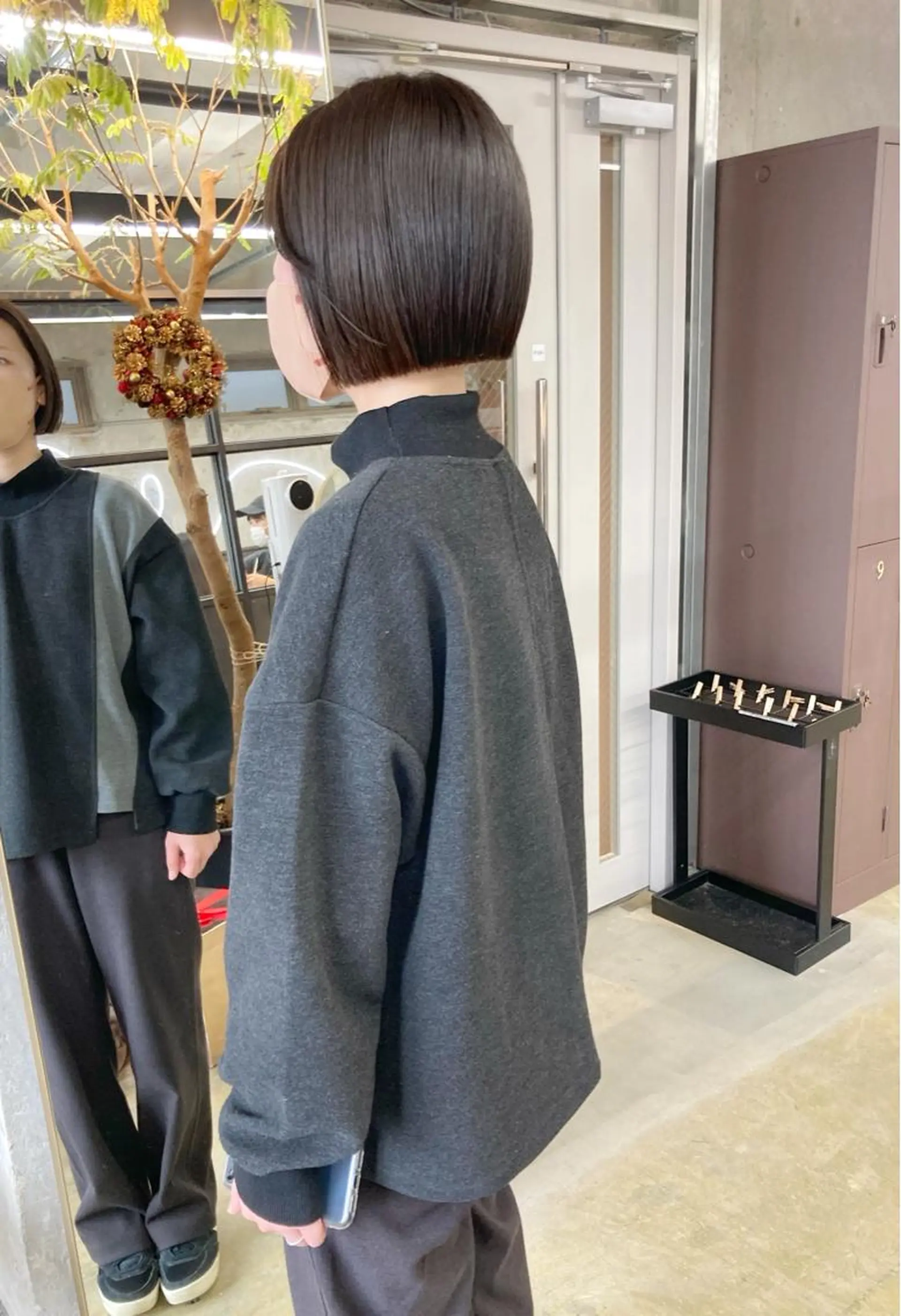 ミディアム カラー ベージュカラー セピアベージュ ボブ 小木曽智美 /ボブ/ショートのヘアスタイル