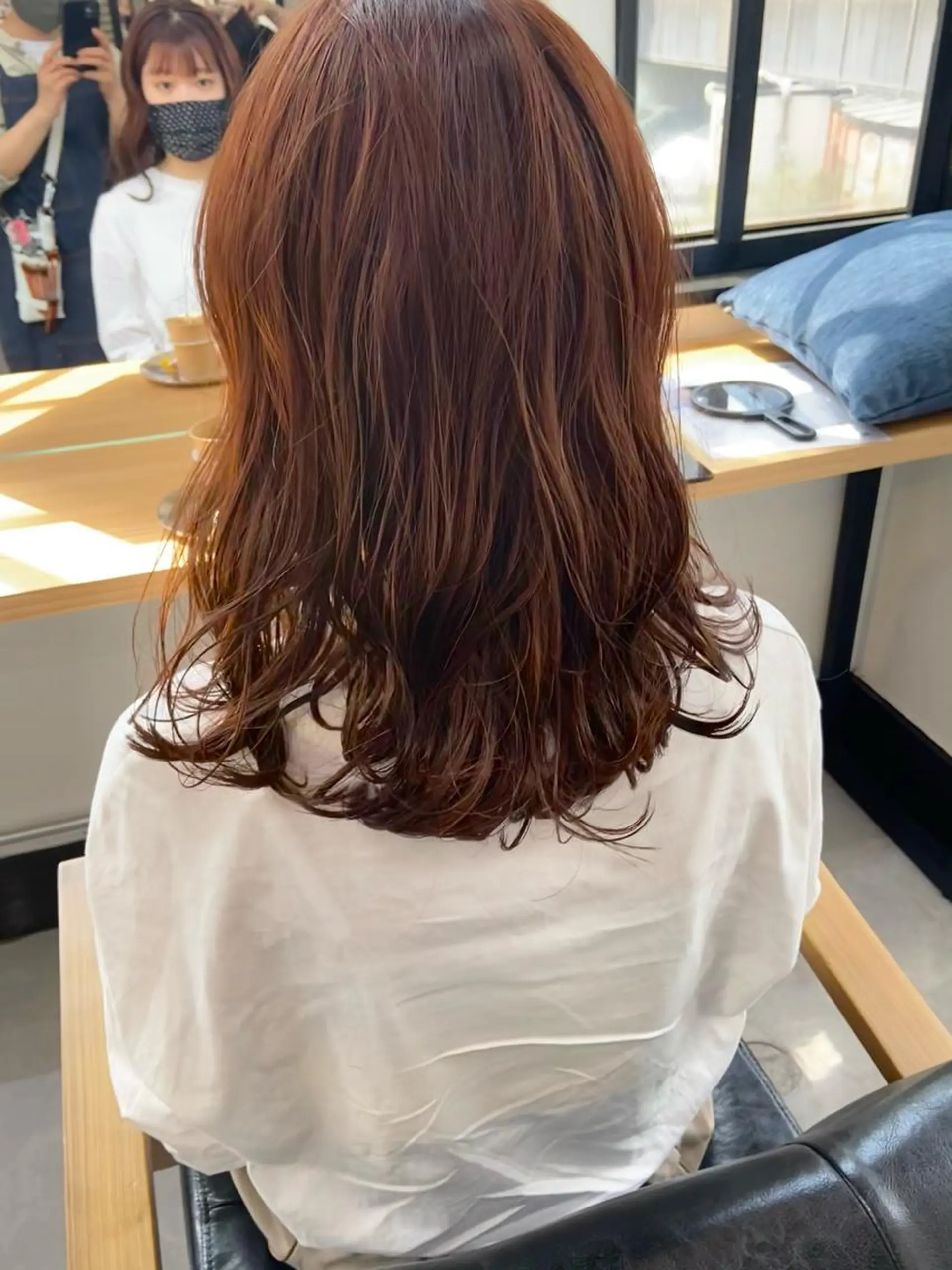 セミロング カラー カット ヘアカラー トリートメント 田中 あやなのヘアスタイル