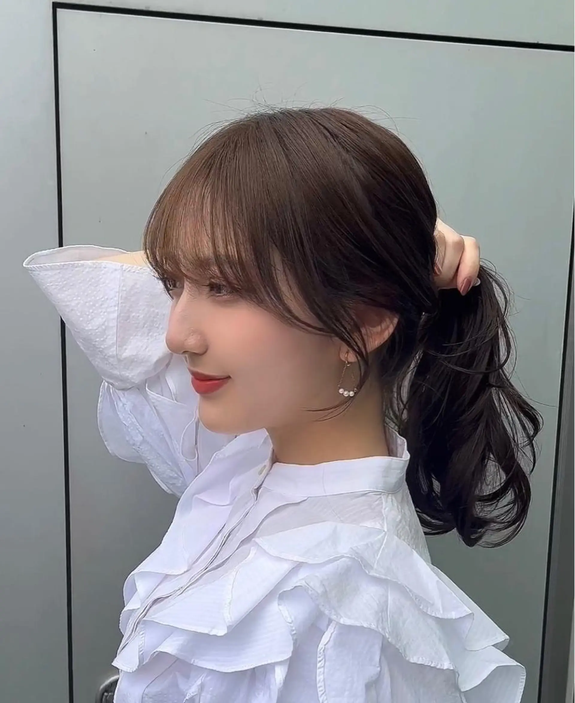セミロング カット ヘアカラー トリートメント 🌫️大人韓国ヘア 🌫️naoyaのヘアスタイル