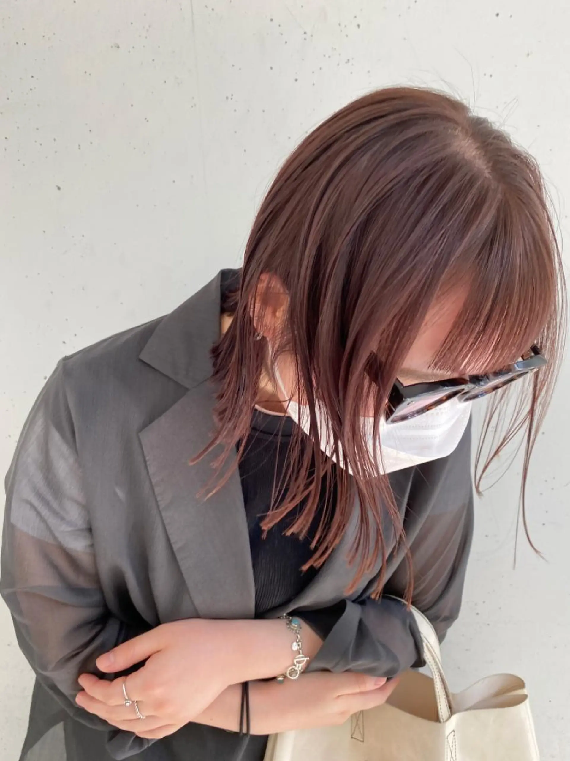 ミディアム カット ヘアカラー トリートメント ボブ / オージュア 🌸Mikuのヘアスタイル