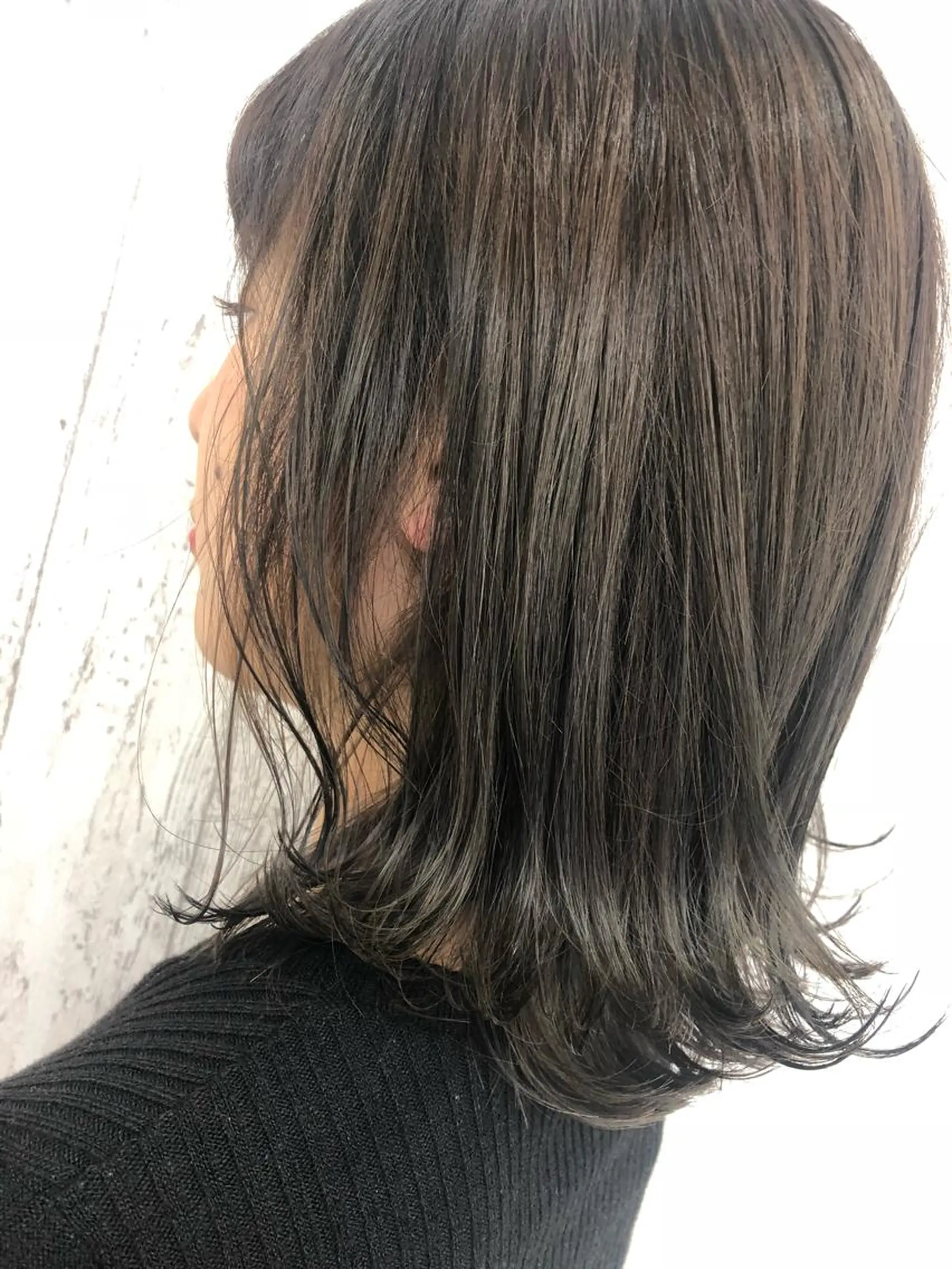 ミディアム カラー ブラウンカラー Kaede .のヘアスタイル
