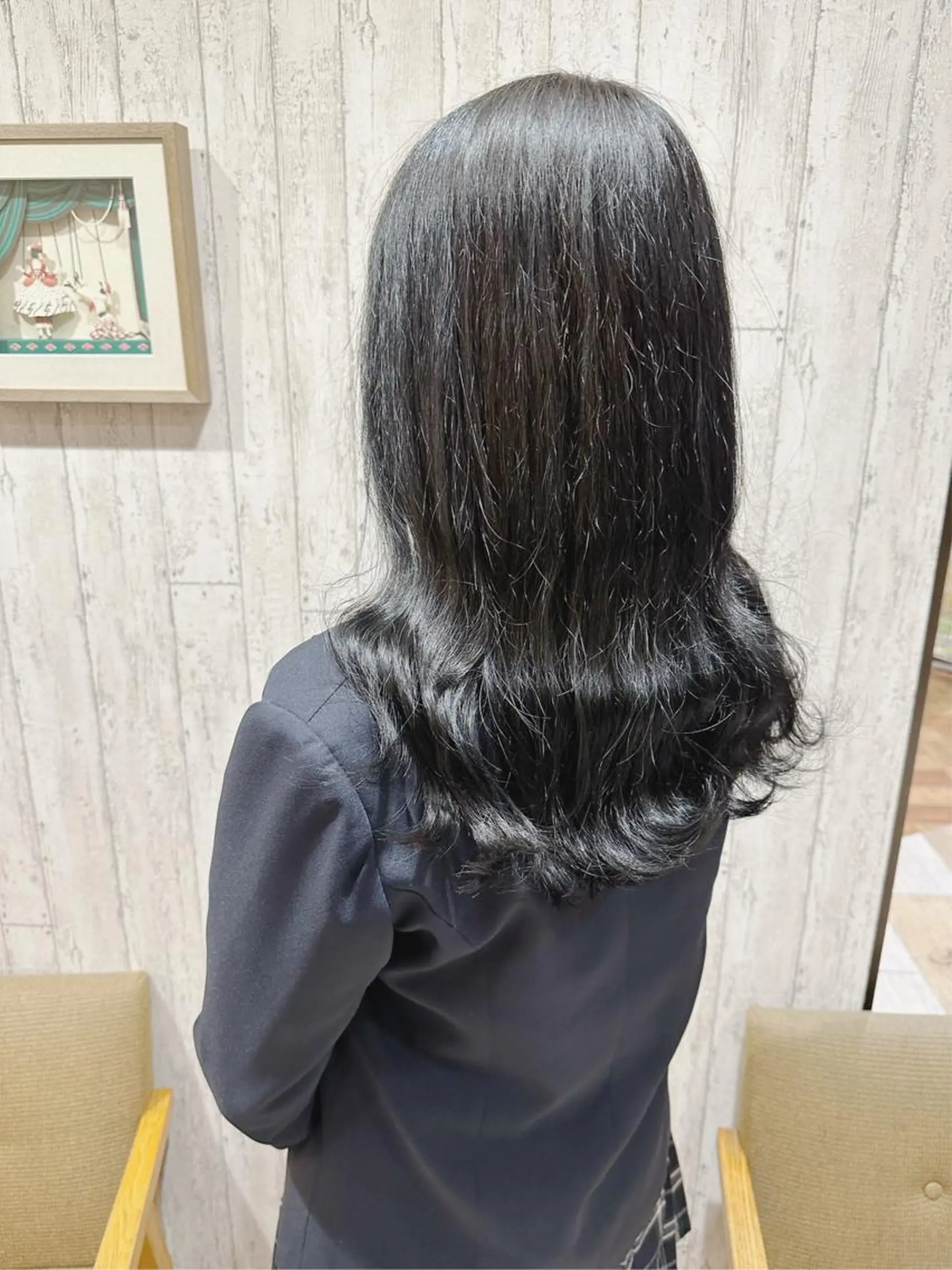 ロング カラー 入学式 卒業式のヘアスタイル ヘアカラー 髪質改善 すずきひじりのヘアスタイル