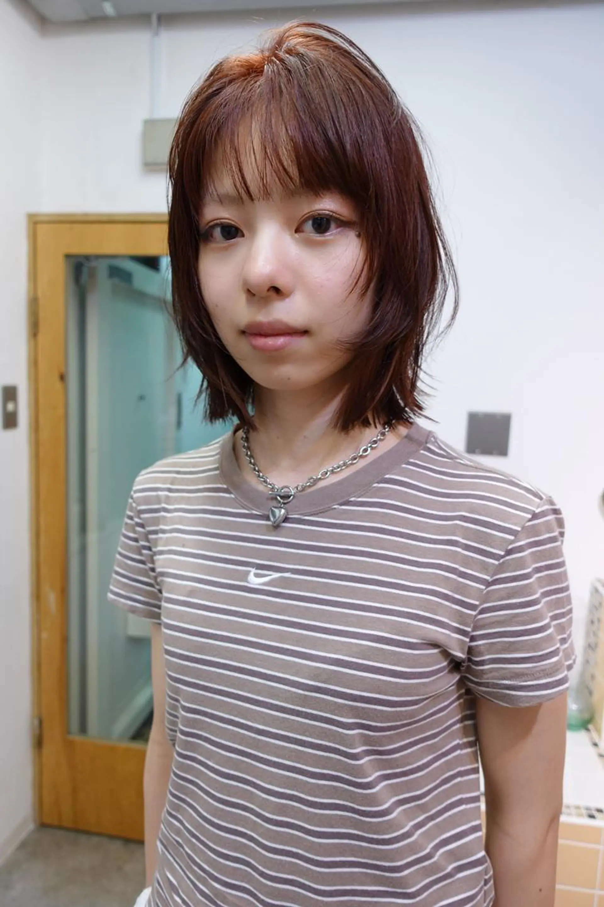 ミディアム カラー nelke/レイヤー 立川/ブリーチのヘアスタイル