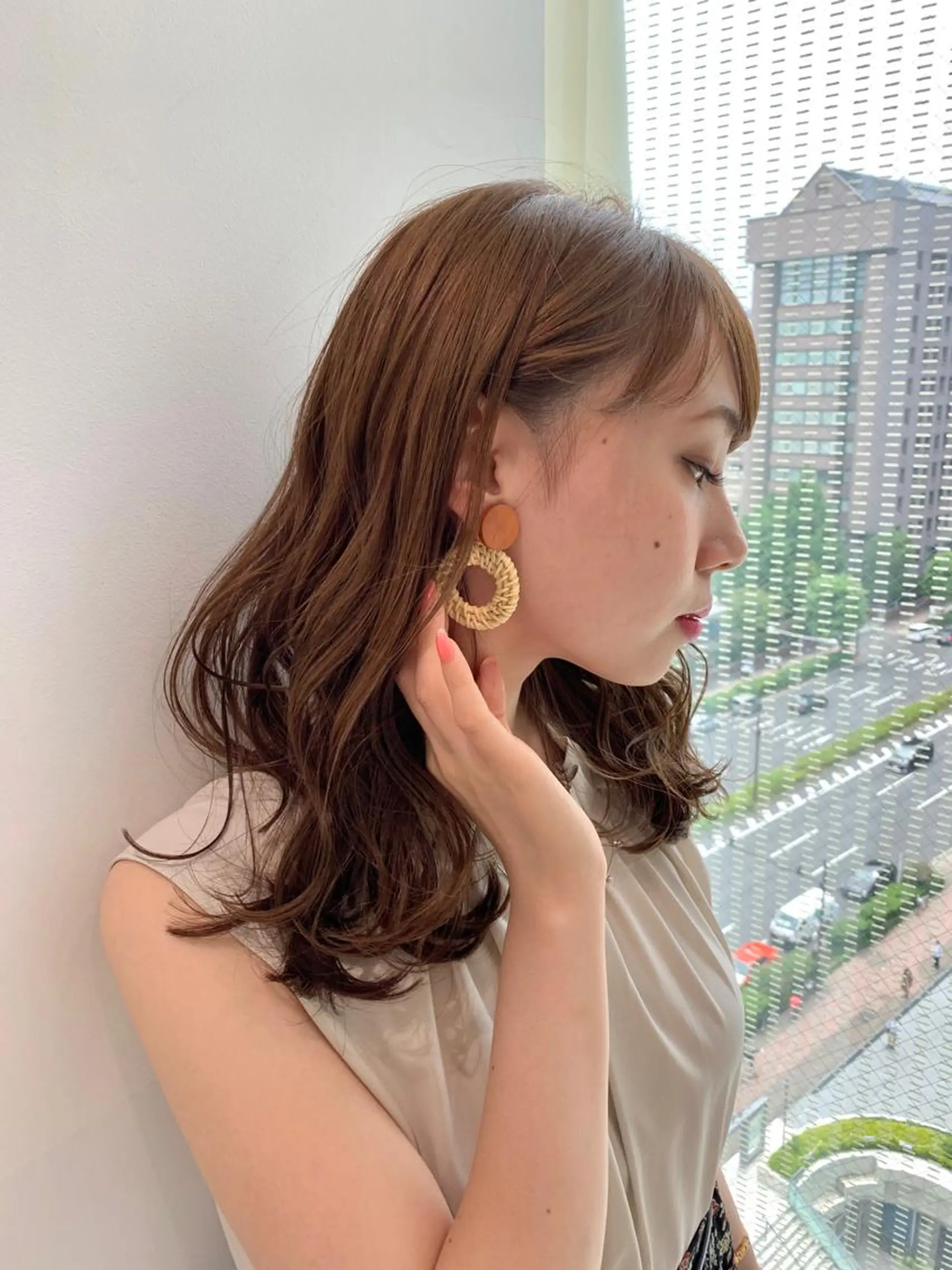 セミロング カラー カット ヘアカラー トリートメント 🌟美髪縮毛矯正🌟 吉田冴一のヘアスタイル