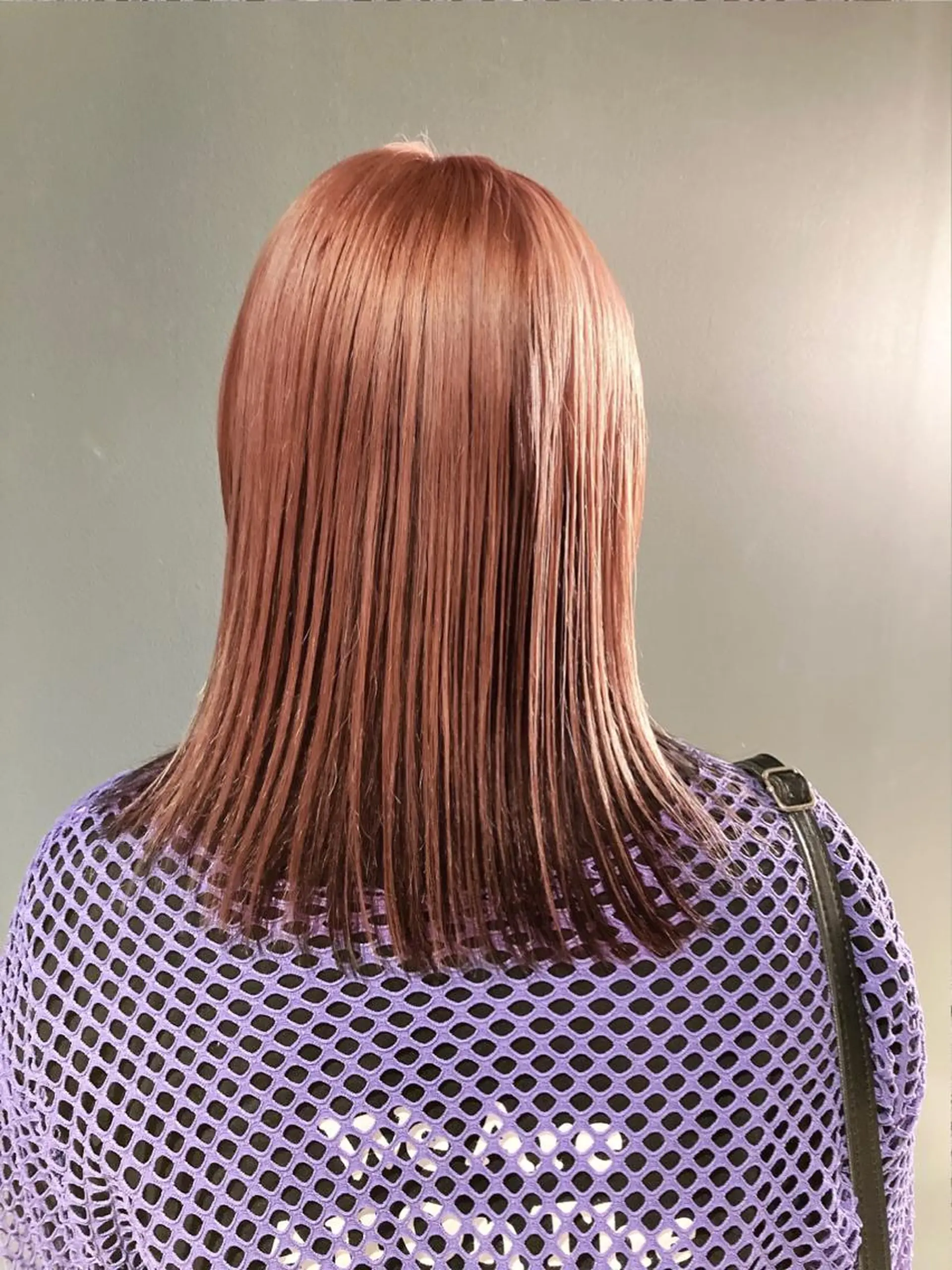 ミディアム カラー グレージュ ピンクカラー カット ヘアカラー トリートメント スキバサミを使わない カット🌼唯🌼のヘアスタイル