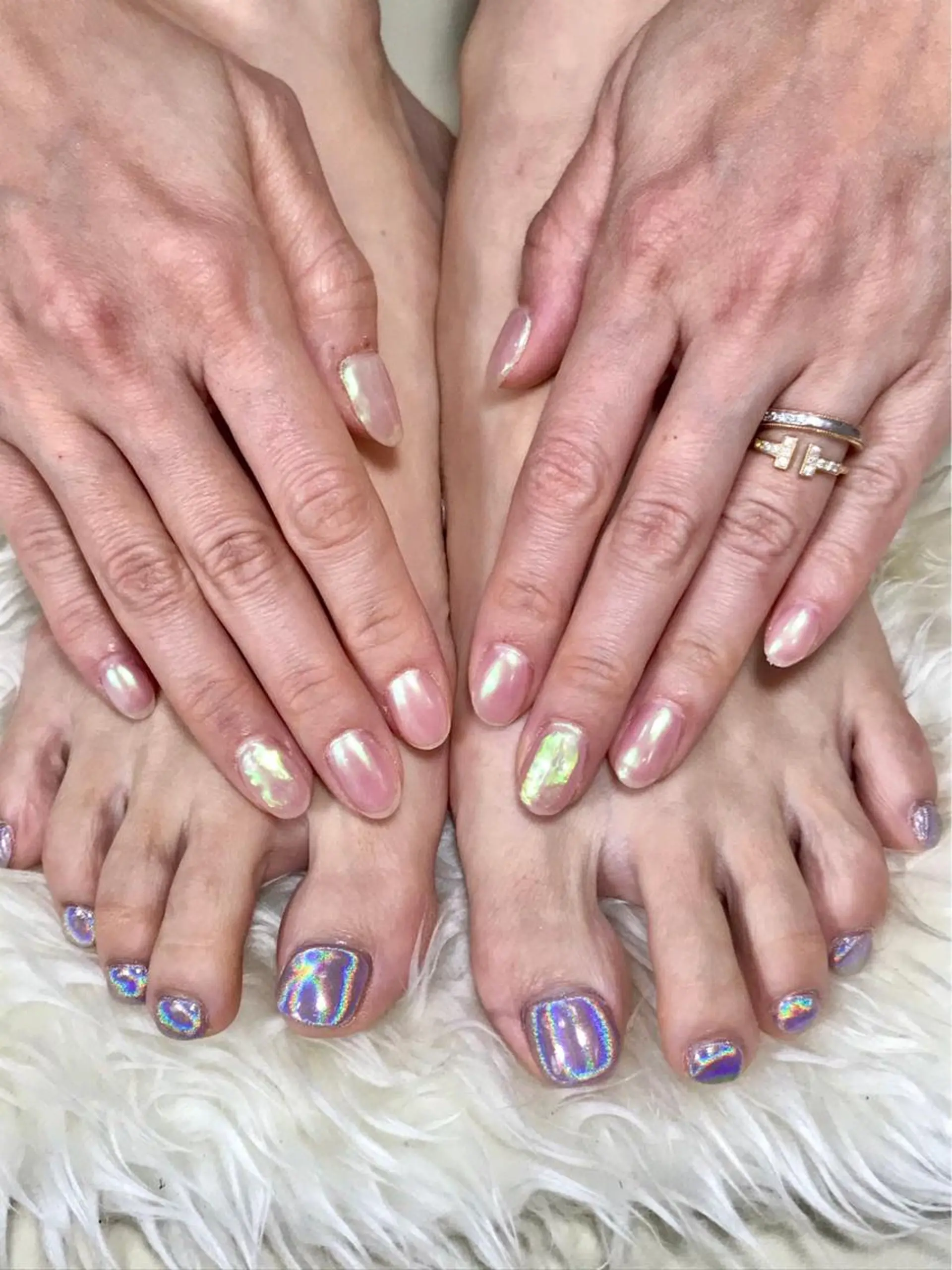 ネイル フットネイル 氷ネイル・うるうるネイル Nail&eye Belire 新宿のネイルデザイン