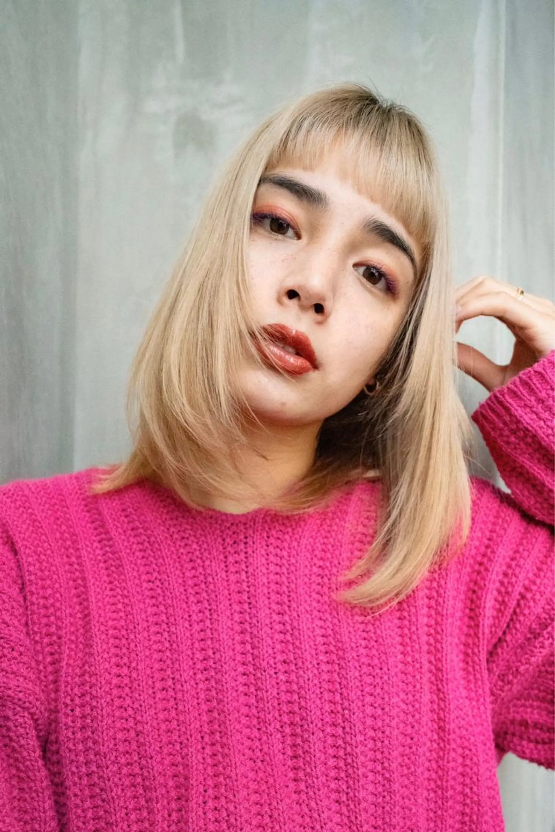 ミディアム カラー カット ヘアカラー トリートメント 🉐レイヤー/塩見 弘樹🉐渋谷のヘアスタイル