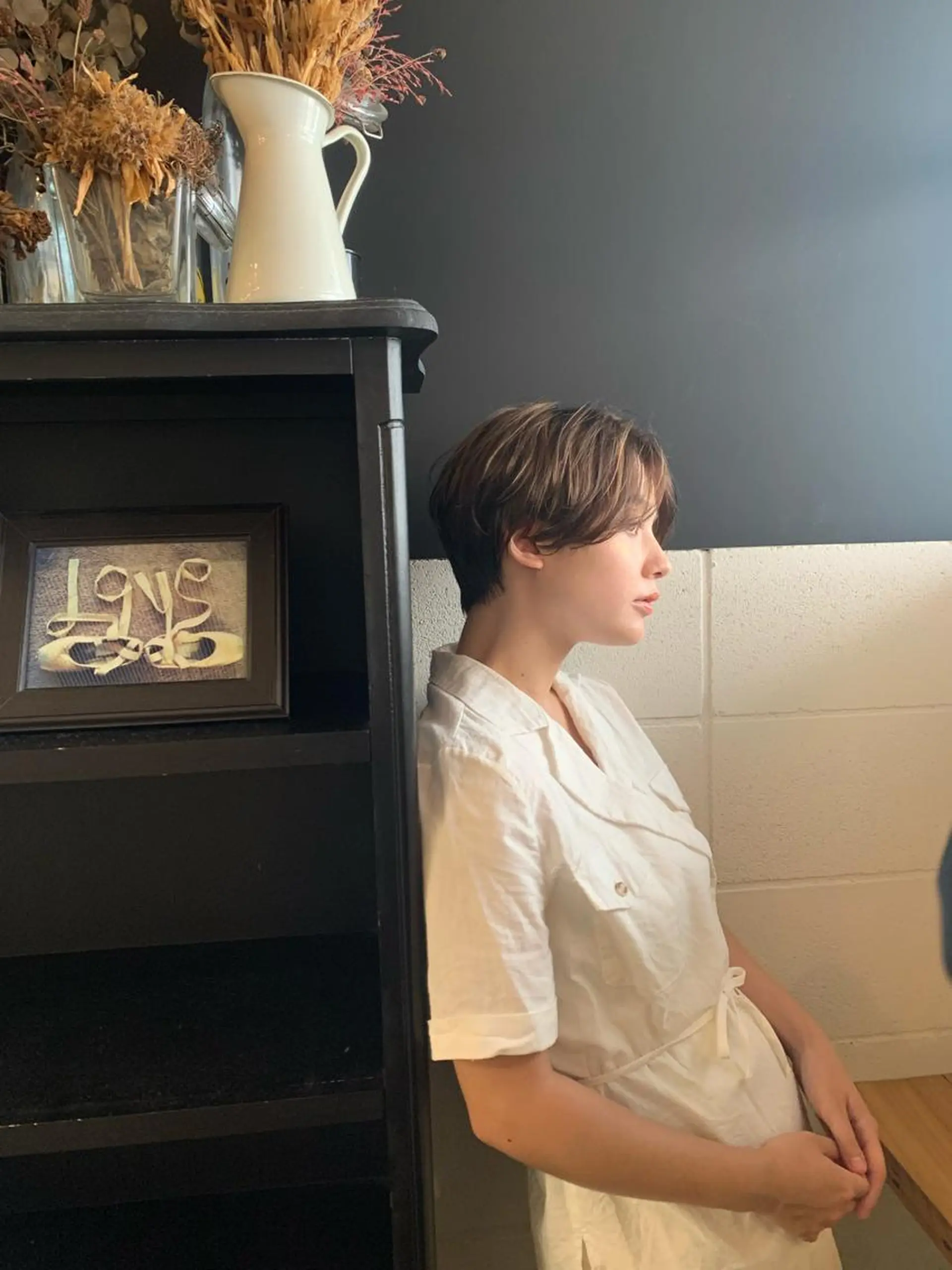 ショート コヤマ ナミのヘアスタイル