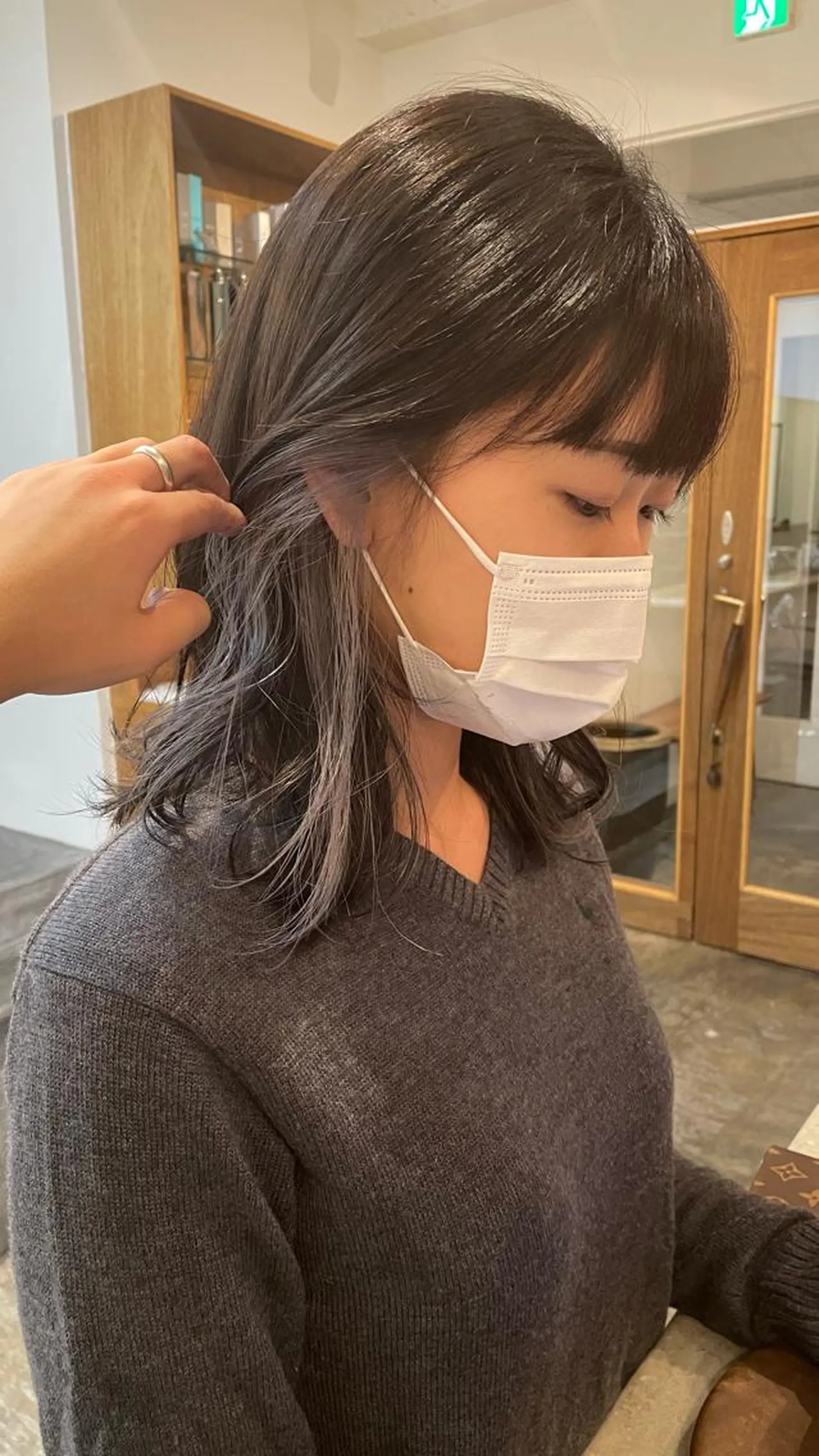 ミディアム カットモデル募集 長谷川のヘアスタイル