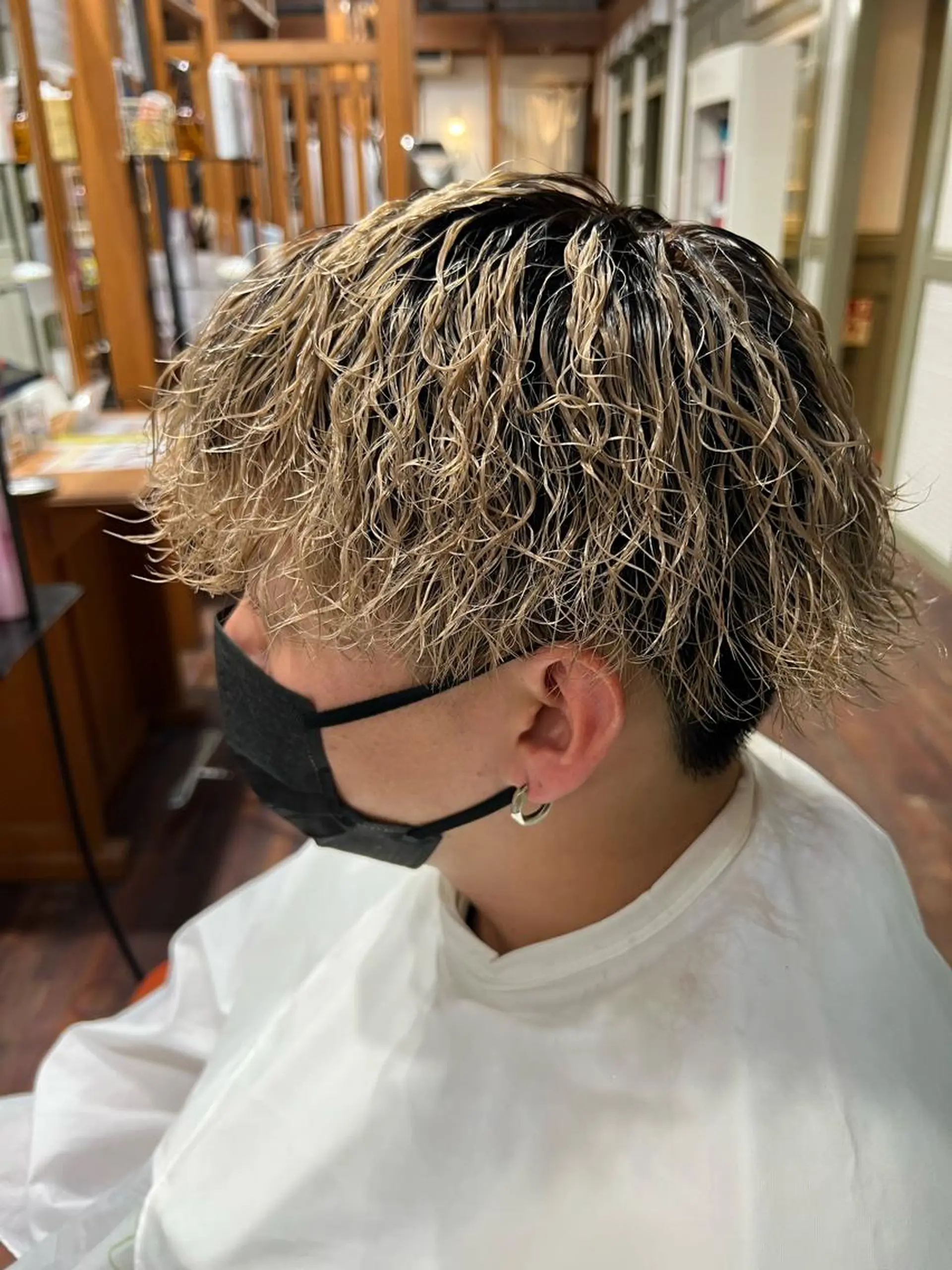 パーマ メンズ 佐々木 隆成のヘアスタイル