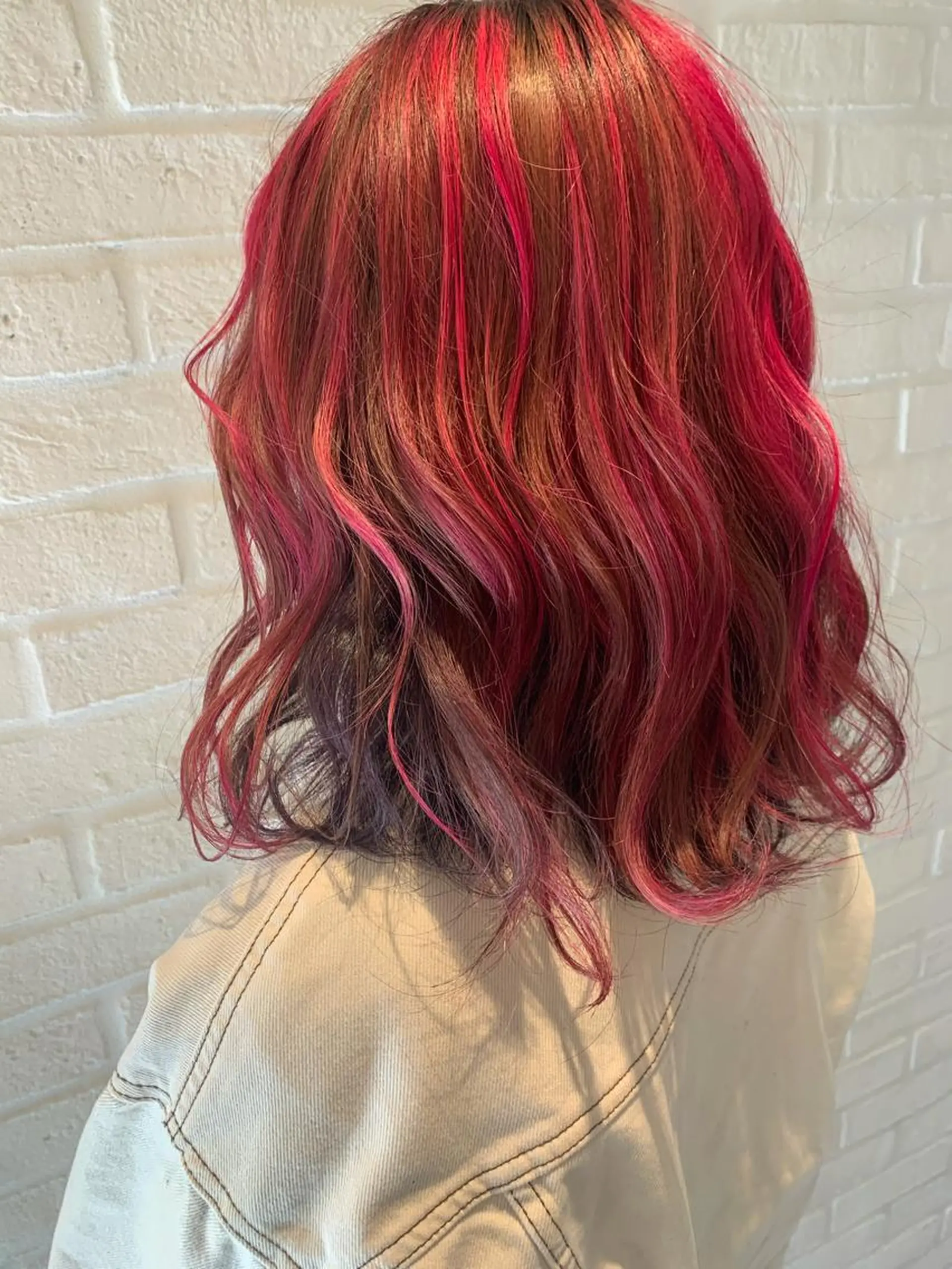 ミディアム カラー ハイライトカラー ハイライト ヘアカラー トリートメント 💛丁寧さNo.🥇 🧸片山智裕💛のヘアスタイル