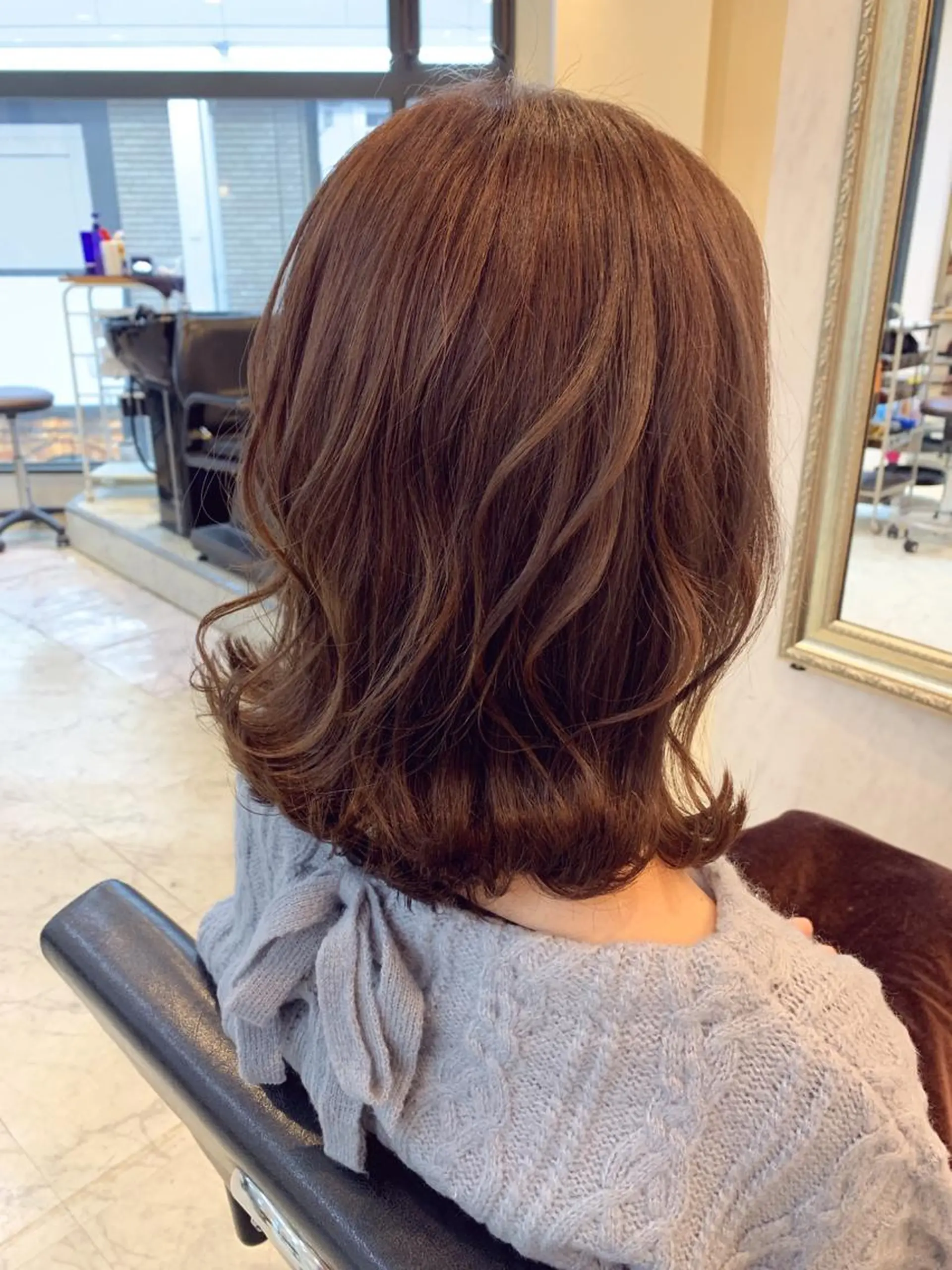 ミディアム カラー ピンクカラー 外ハネヘア カット ヘアカラー トリートメント ☆毎月先着15名まで ☆シバタユートのヘアスタイル