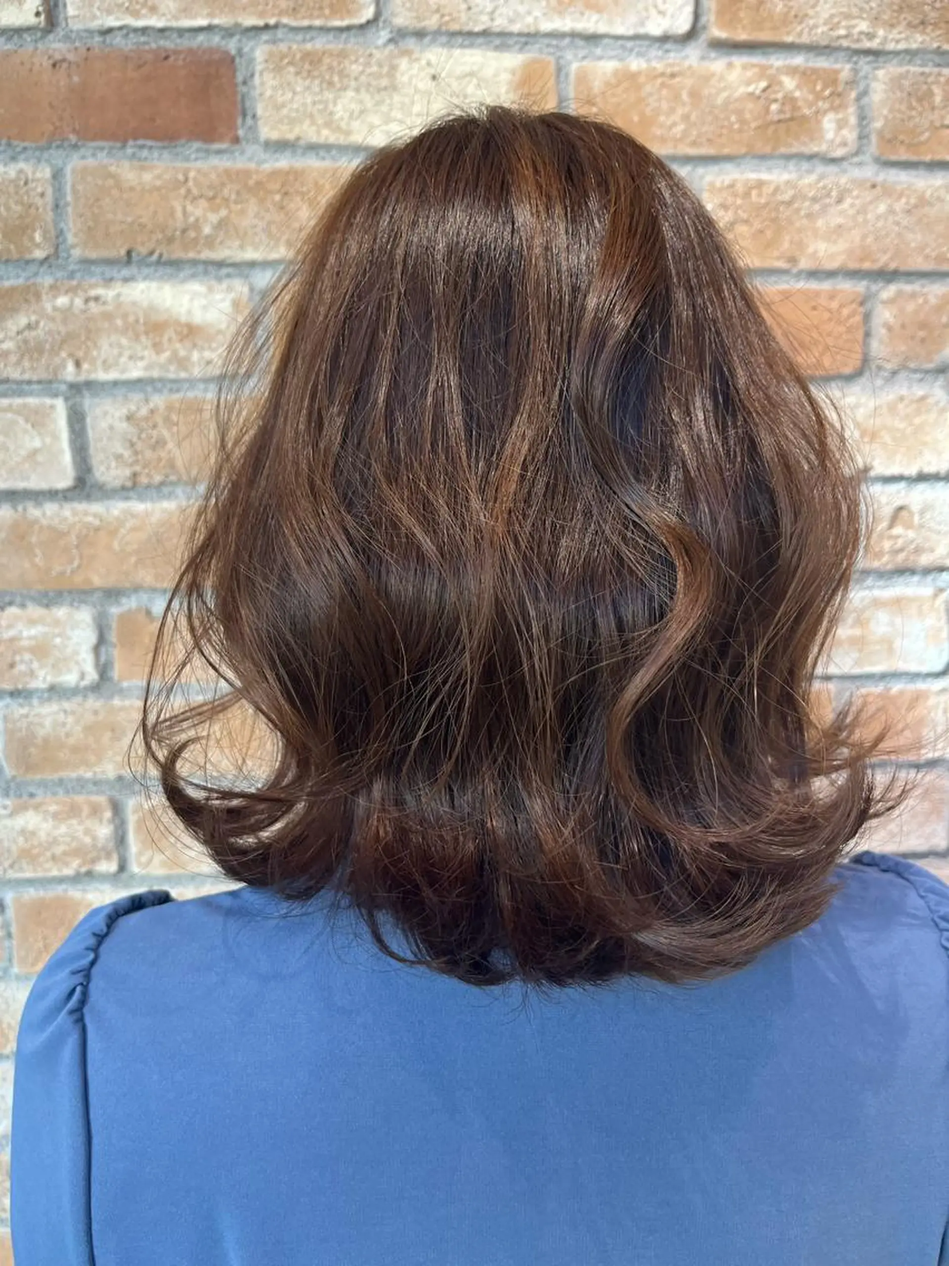 ミディアム カット ヘアカラー LucksiMie ginza  明松のヘアスタイル