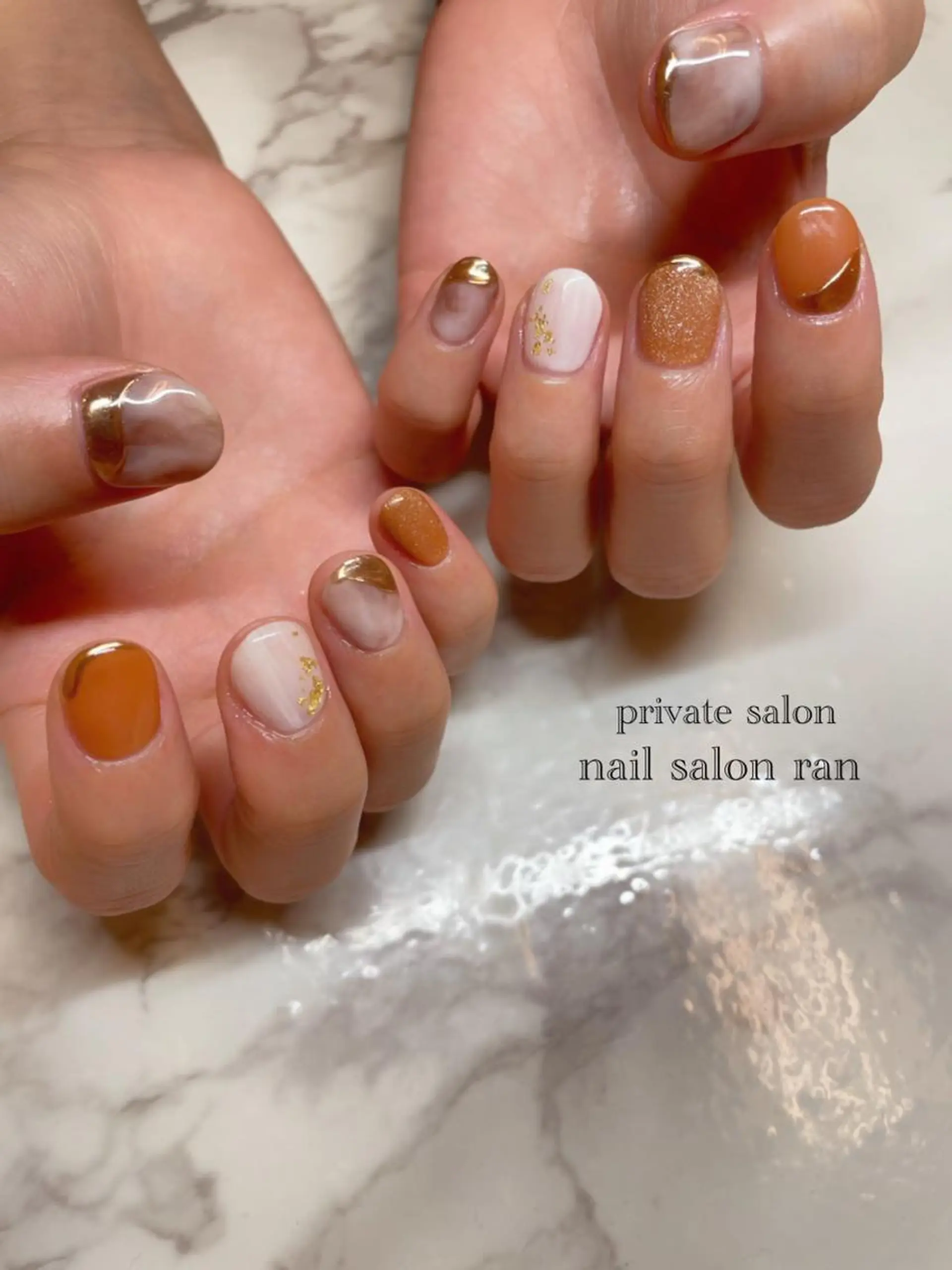 ネイル ニュアンスネイル nailsalon ranのネイルデザイン