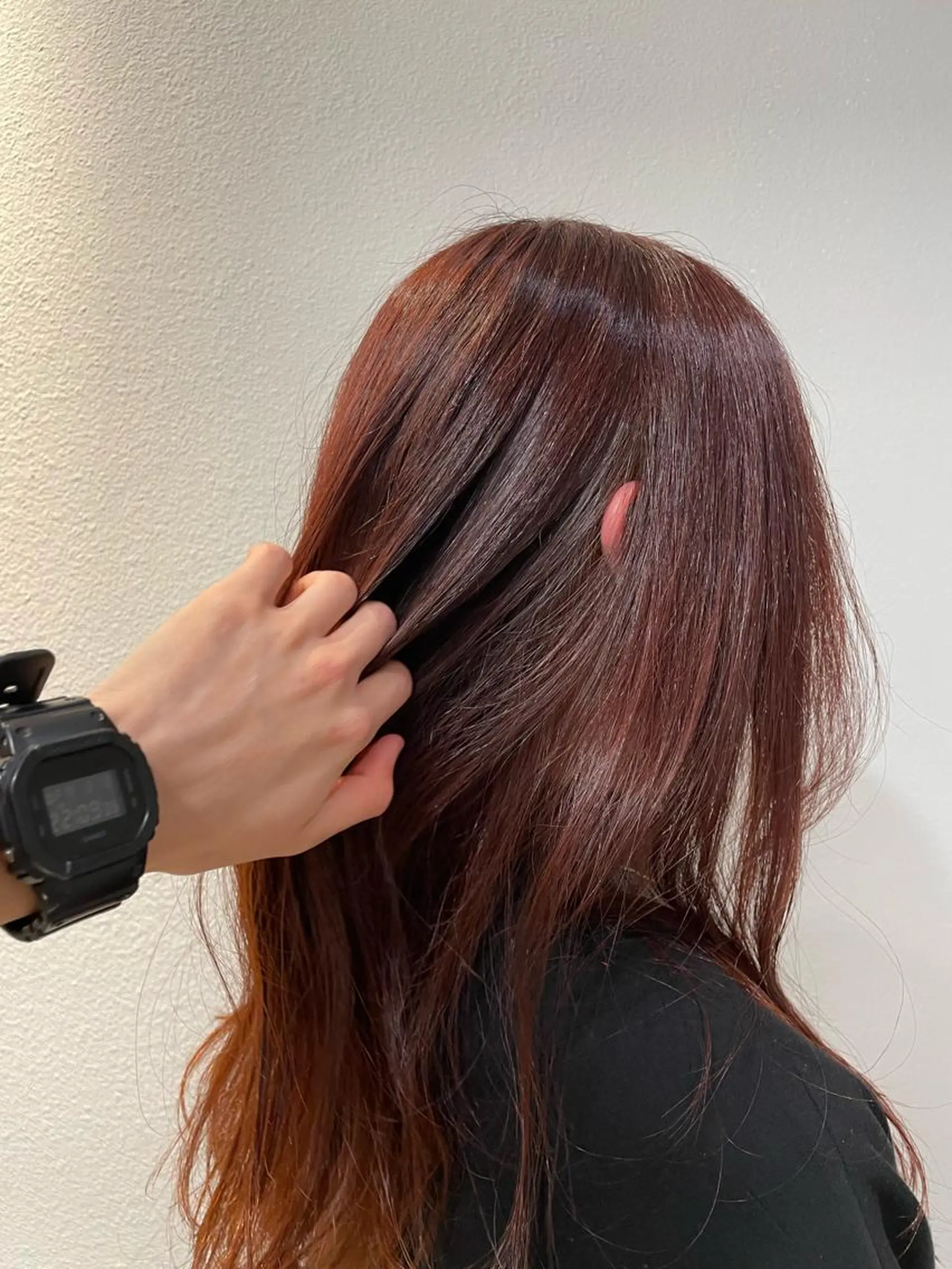 ロング カラー 河原 澄真のヘアスタイル