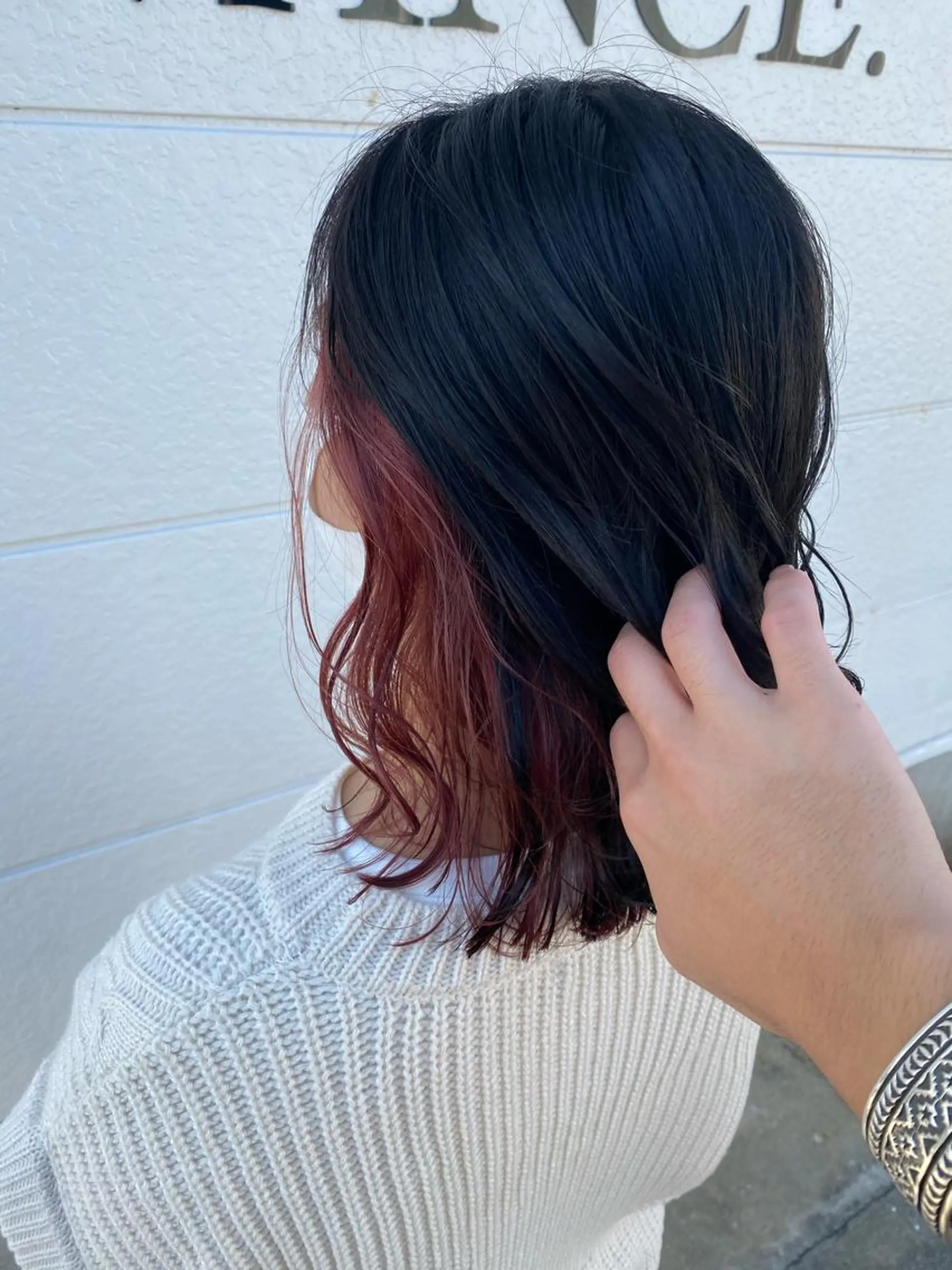 ミディアム カラー 鍵谷 公宏のヘアスタイル