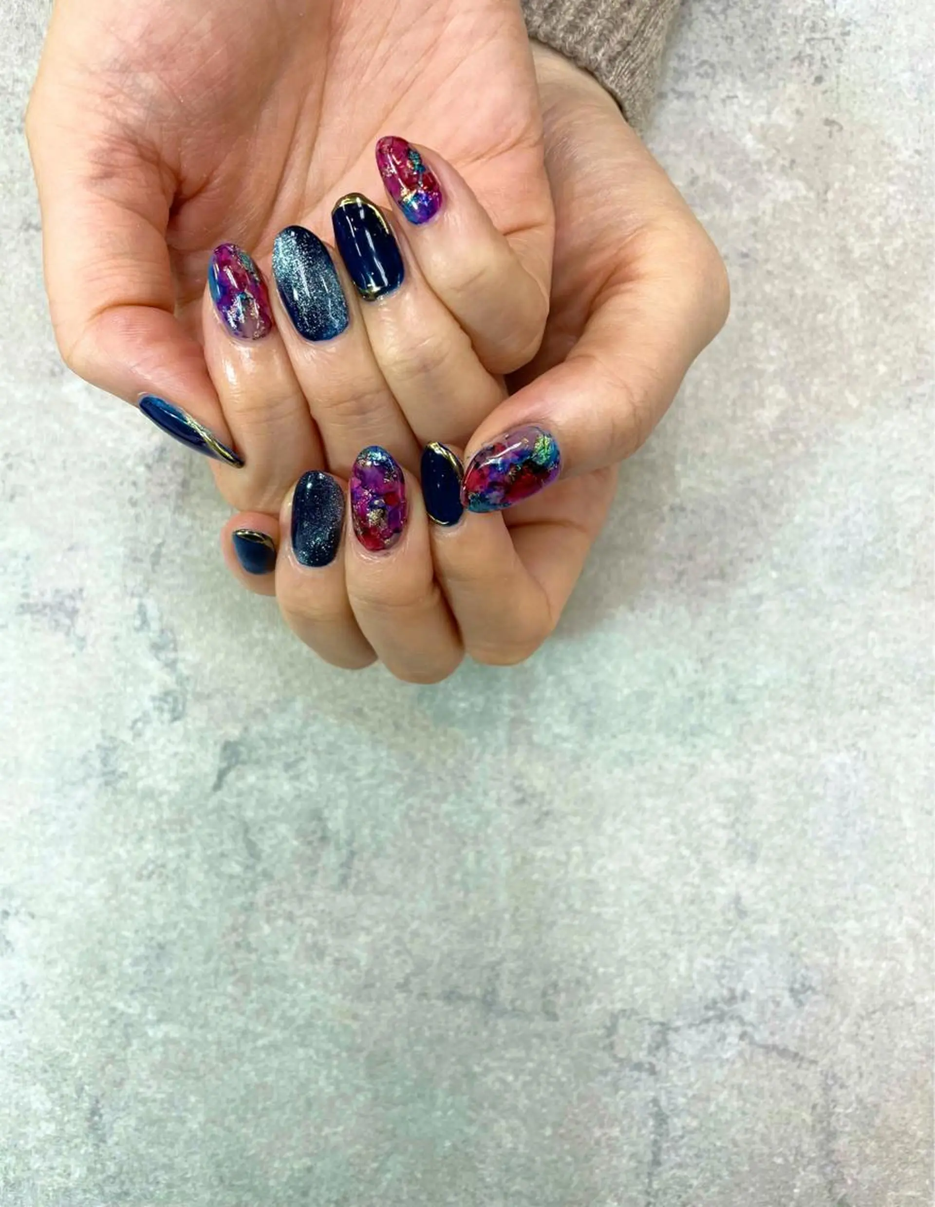 ネイル マグネットネイル ミラーネイル ハンドネイル ハンドケア FASTNAIL PLUS 新宿店のネイルデザイン