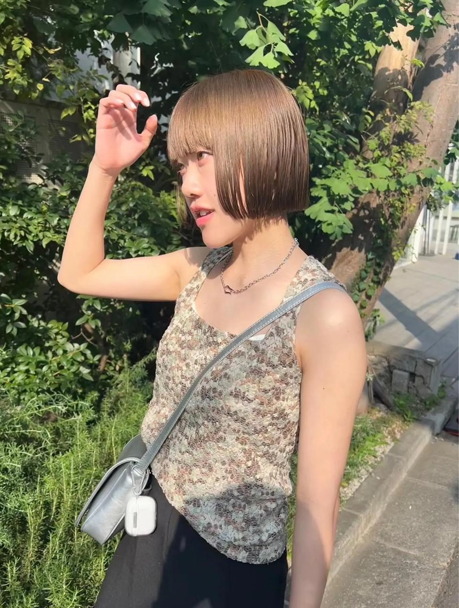 ミディアム ヘアカラー トリートメント 佐伯 和佳のヘアスタイル