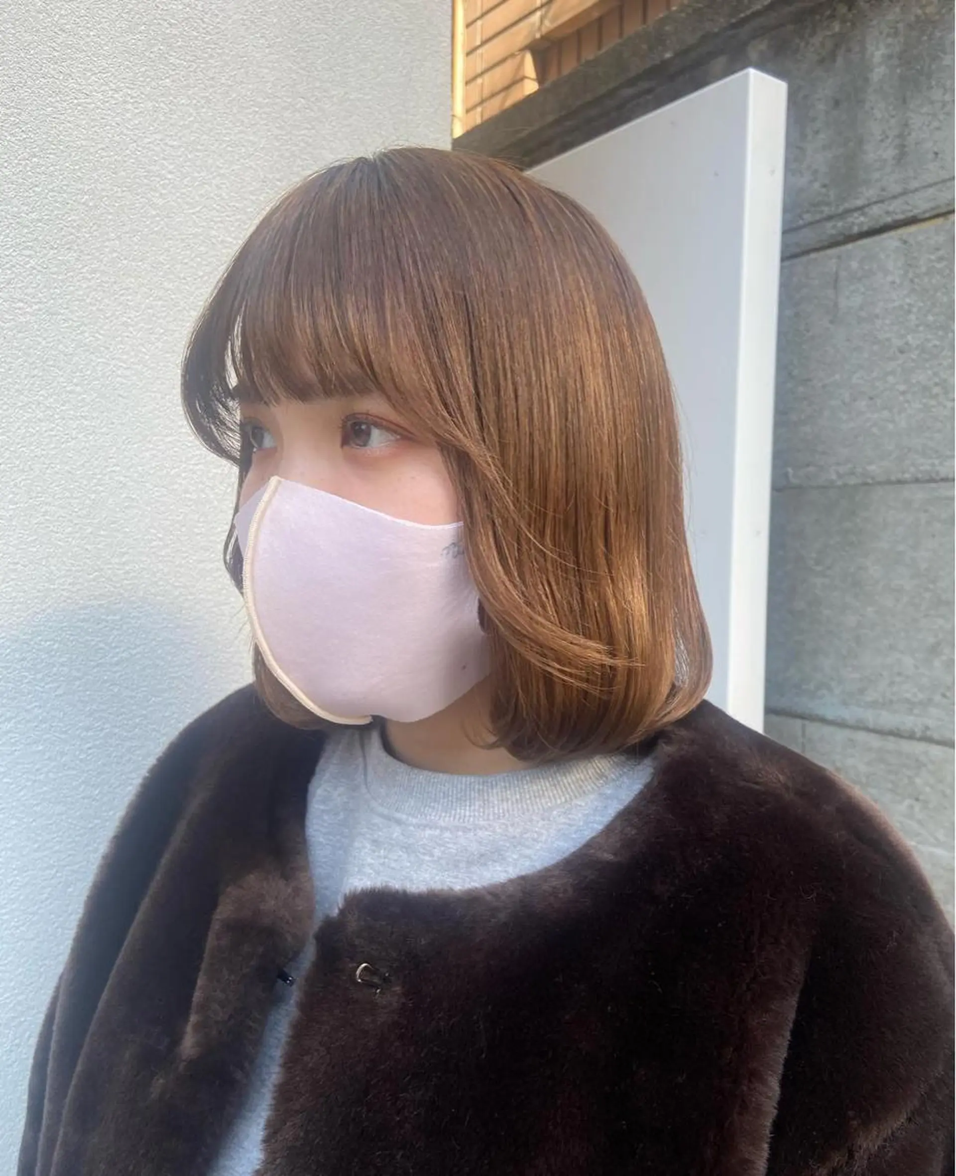 ミディアム カラー ヘアアレンジ satsuki 暖色・ブラウンカラーのヘアスタイル