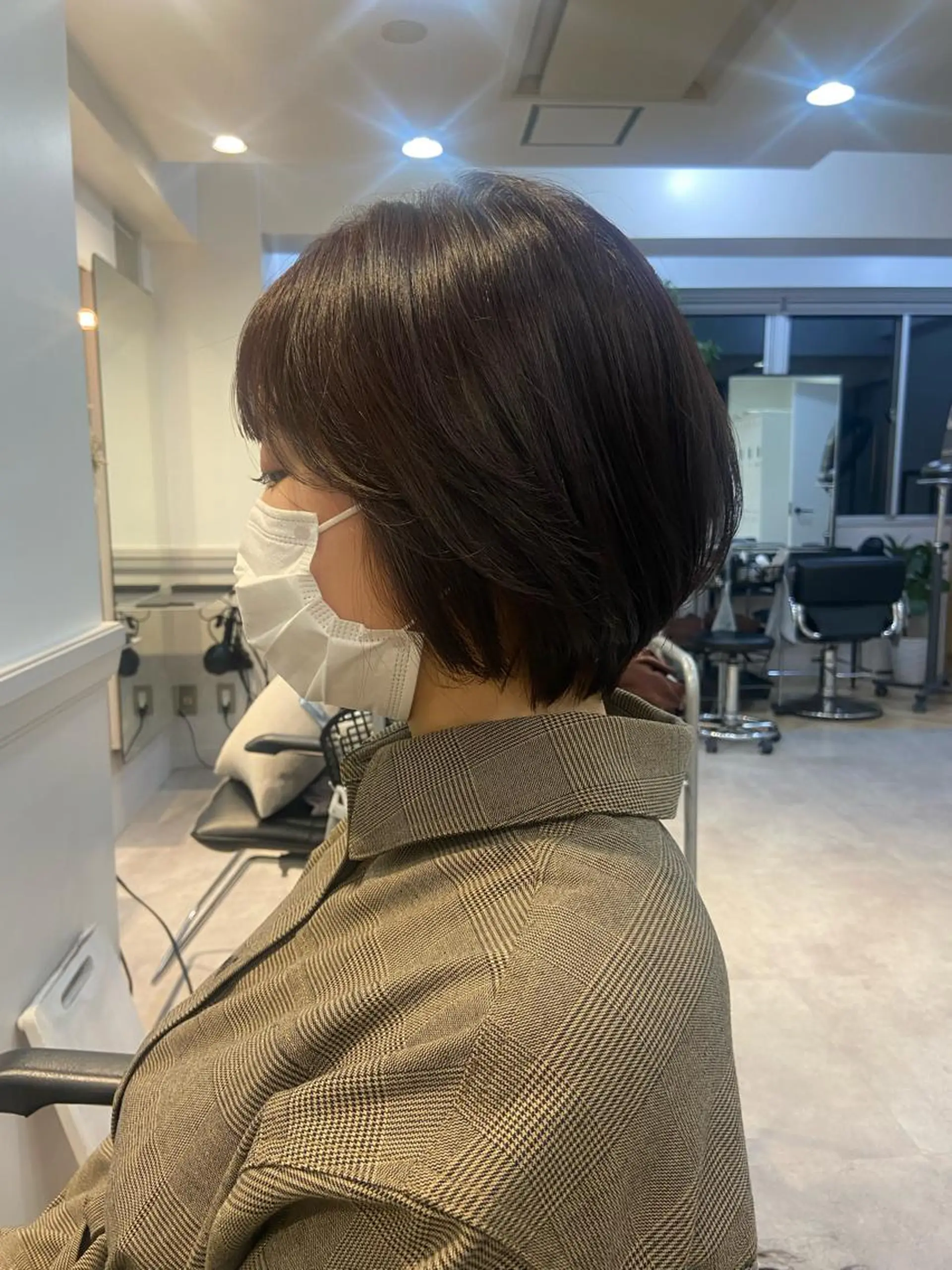 ショート カラー 山下夕月 ショート🫧ボブのヘアスタイル