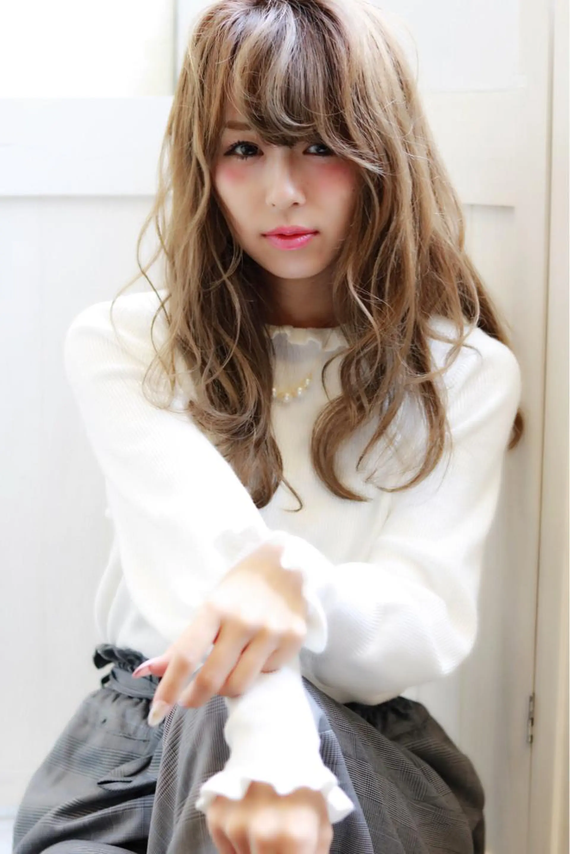 セミロング カット パーマ トリートメント ほさか しんごのヘアスタイル