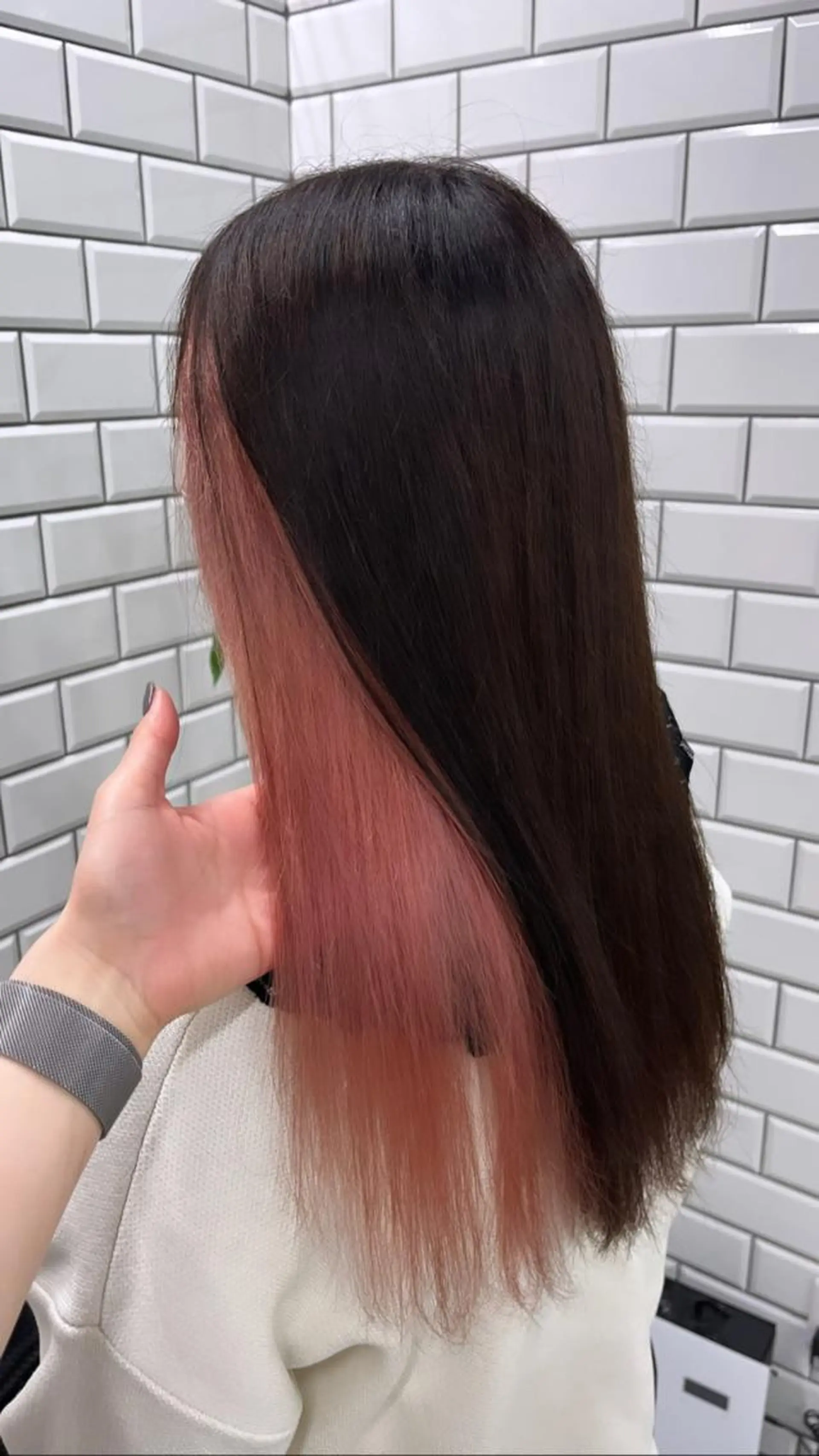 ロング カラー カット ヘアカラー ヘアセット newi赤羽 HINATAのヘアスタイル