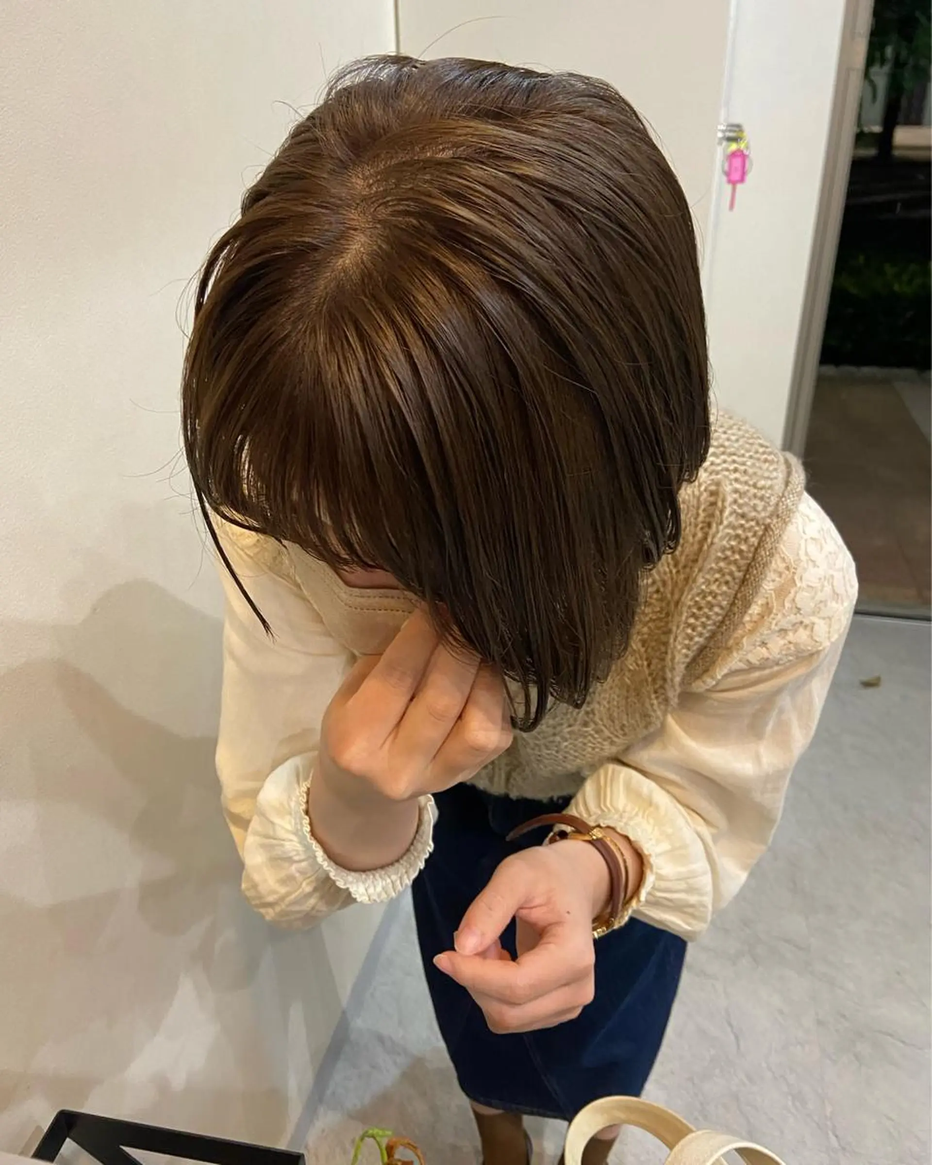 ショート ヘアカラー トリートメント ボブ/透明感カラー 🧸YUI❤️のヘアスタイル