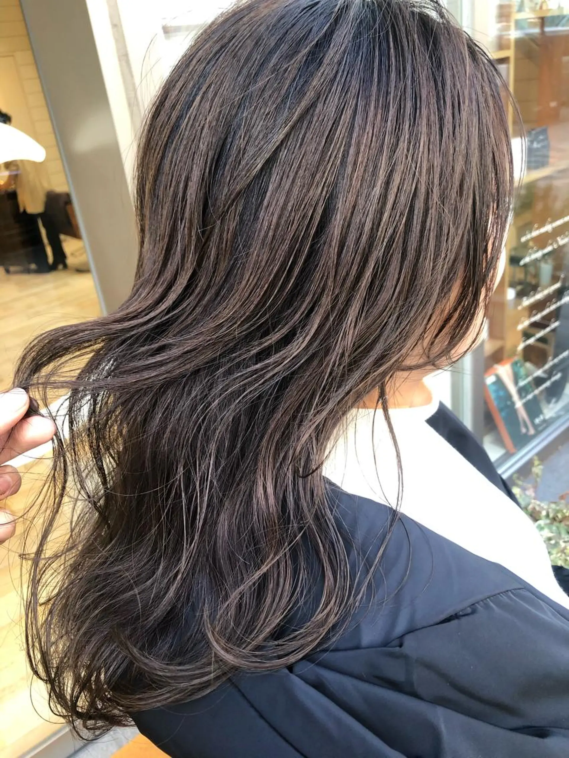 ミディアム カラー 渋谷/韓国風 西原直樹のヘアスタイル