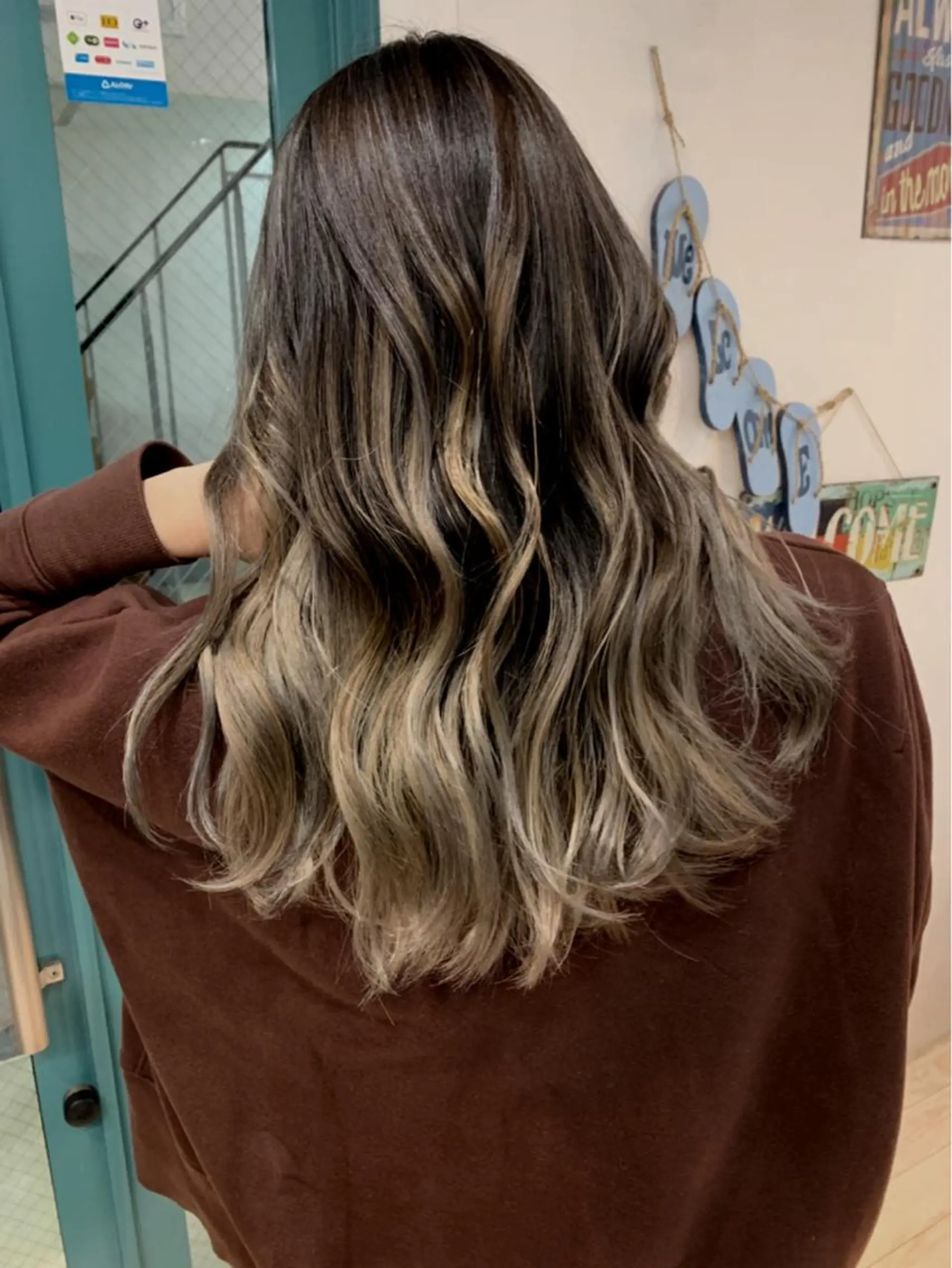 ロング カラー カット ヘアカラー 京都大人女性ショート 徒歩1分/秋山のヘアスタイル