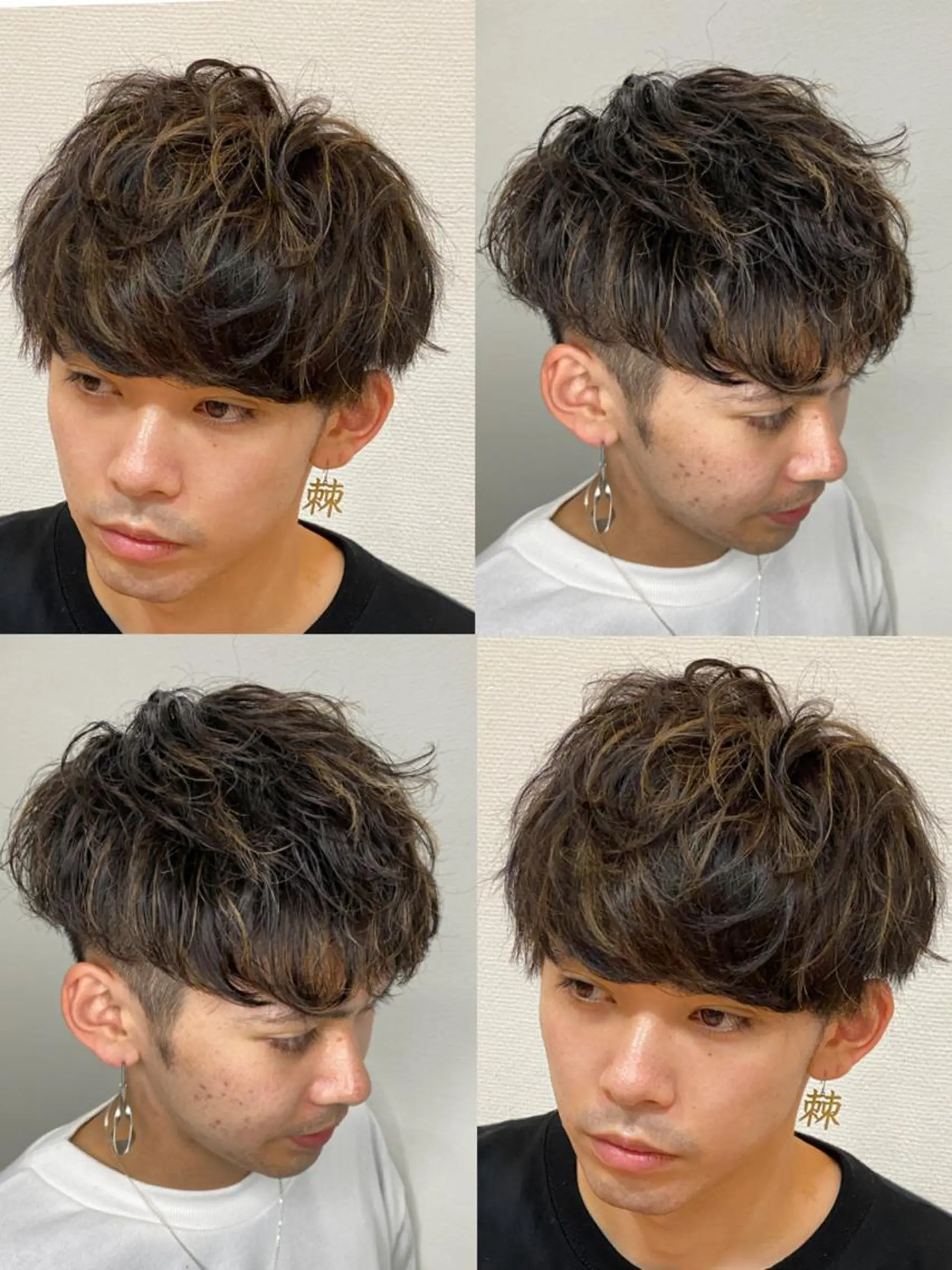 ショート メンズ 🍎パーマ/艶髪 カラー 渡辺一翔のヘアスタイル