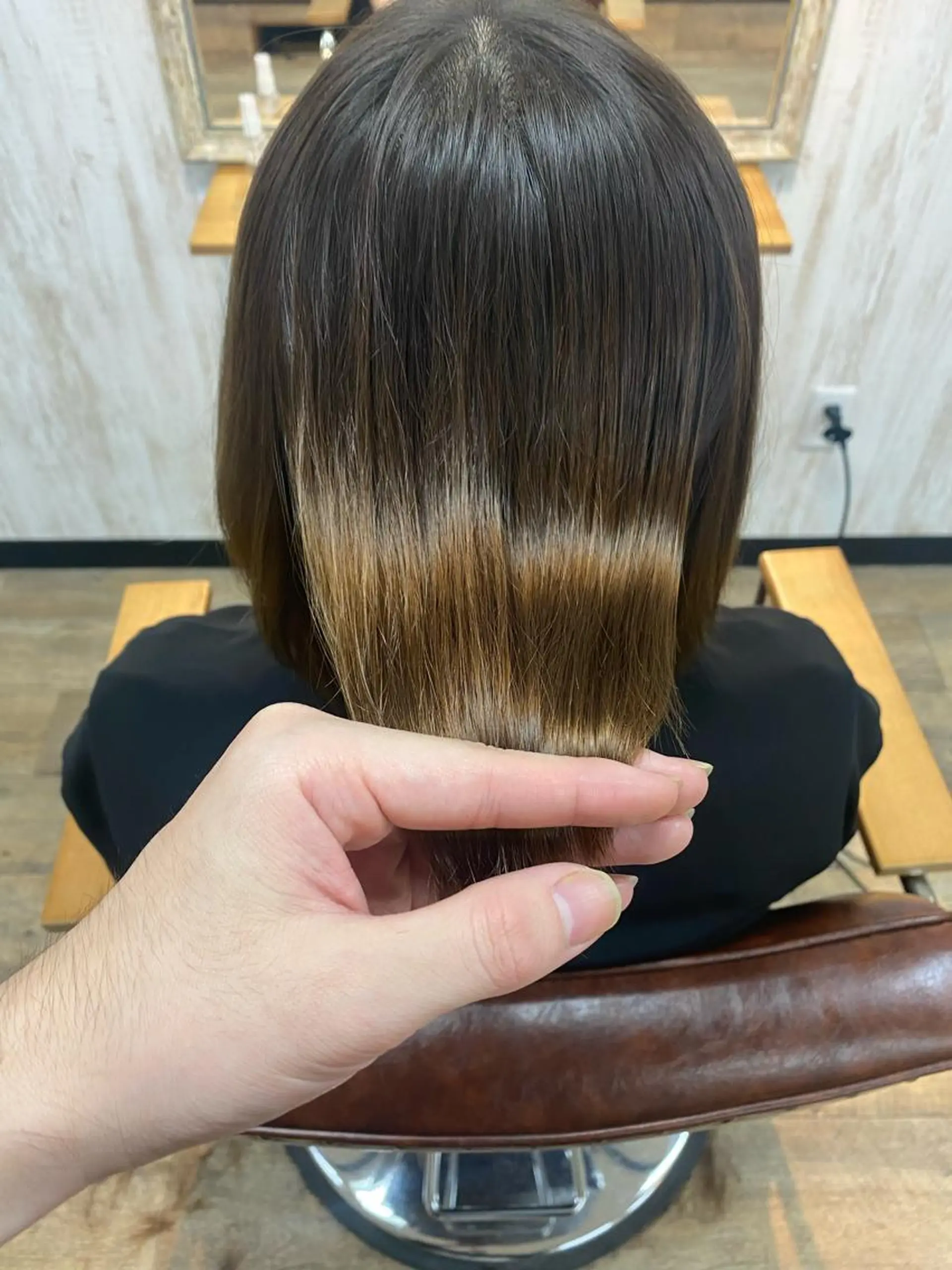 ミディアム 🫧‪縮毛矯正 かとうよしき🫧のヘアスタイル