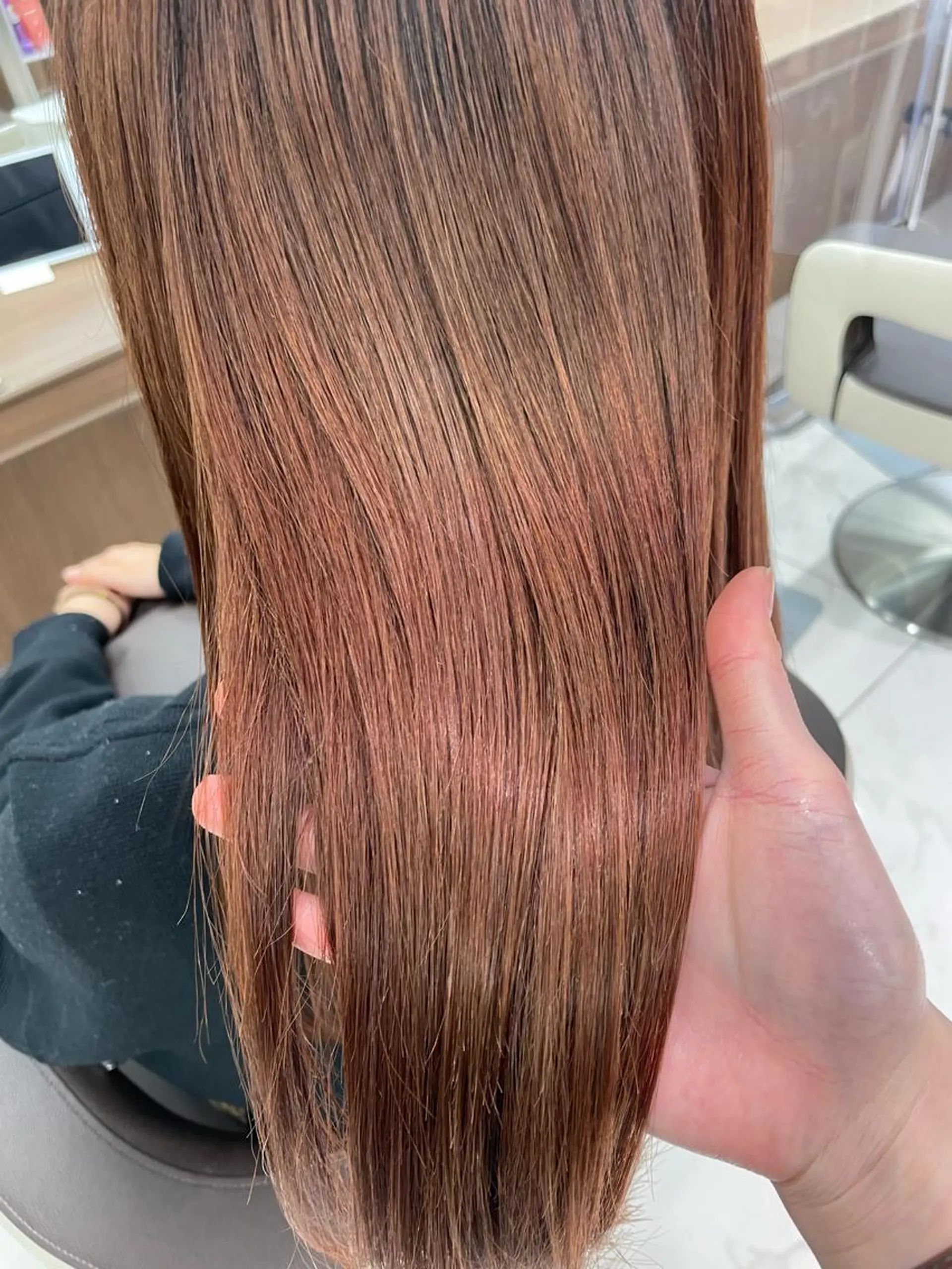 セミロング ヘアカラー 福島成美/髪質改善 縮毛矯正/カラーのヘアスタイル