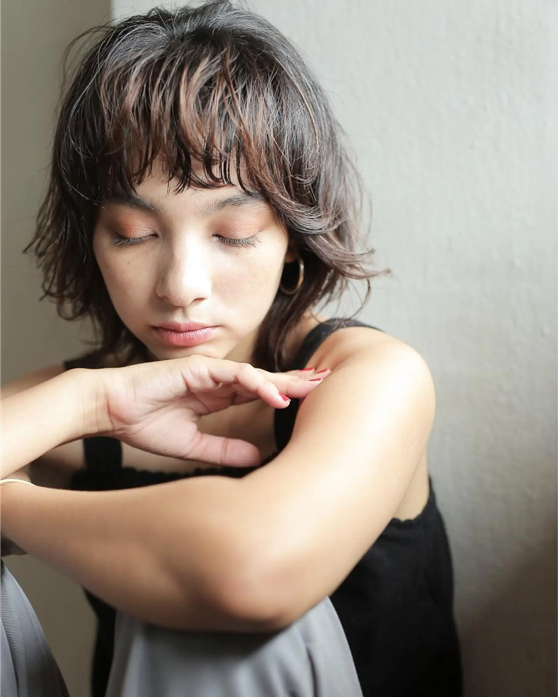 ミディアム パーマ カット パーマ トリートメント 坂本 裕介/パーマのヘアスタイル