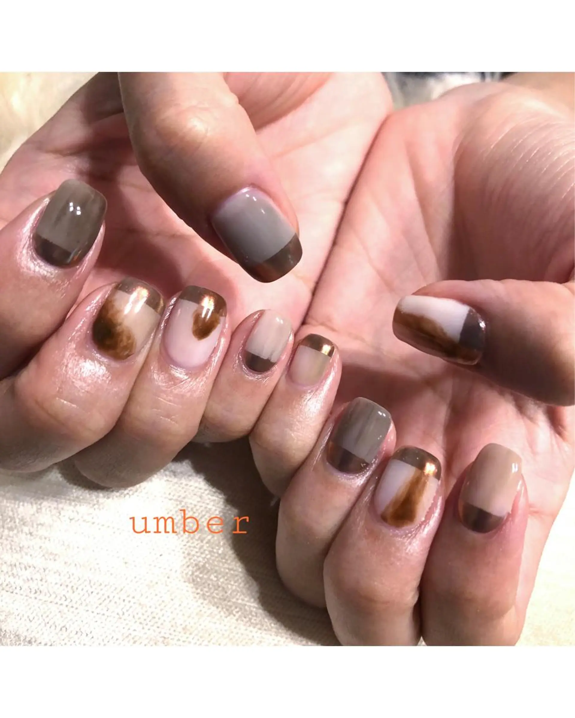 ネイル アートネイル クリアネイル フットネイル マグネットネイル メンズネイル ハンドネイル umber 三茶1分のネイルデザイン